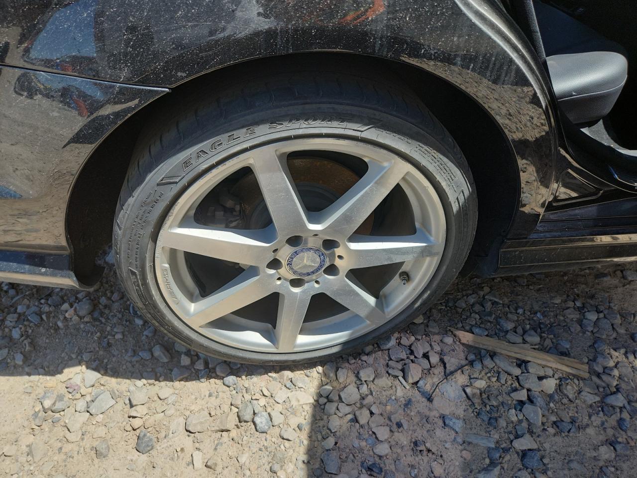 2013 Mercedes-benz C 250 Black vin: WDDGF4HB9DR263783 Damage: Right Rear Wheel, Curb Rash, > 12 Inches