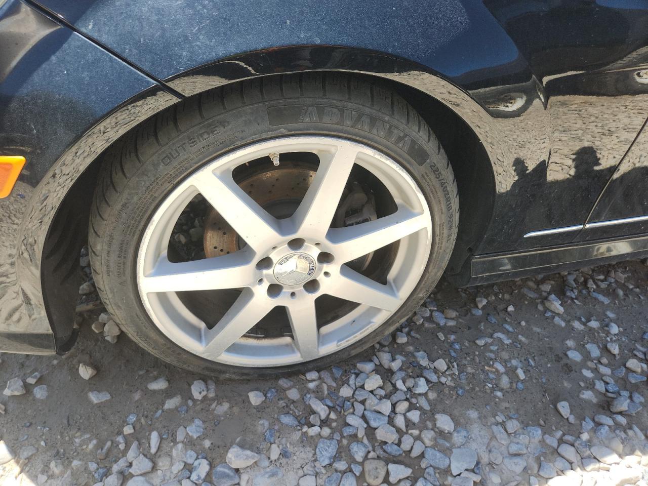 2013 Mercedes-benz C 250 Black vin: WDDGF4HB9DR263783 Damage: Left Front Wheel, Curb Rash, > 12 Inches
