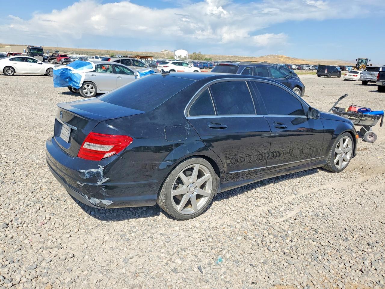 2013 Mercedes-benz C Black vin: WDDGF4HB9DR263783