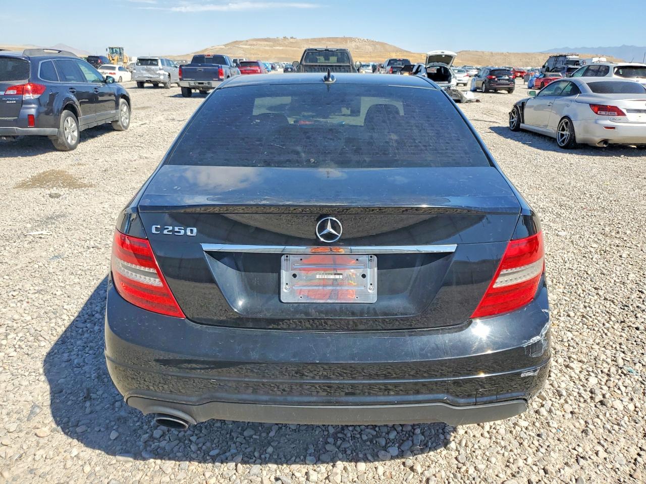 2013 Mercedes-benz C Black vin: WDDGF4HB9DR263783