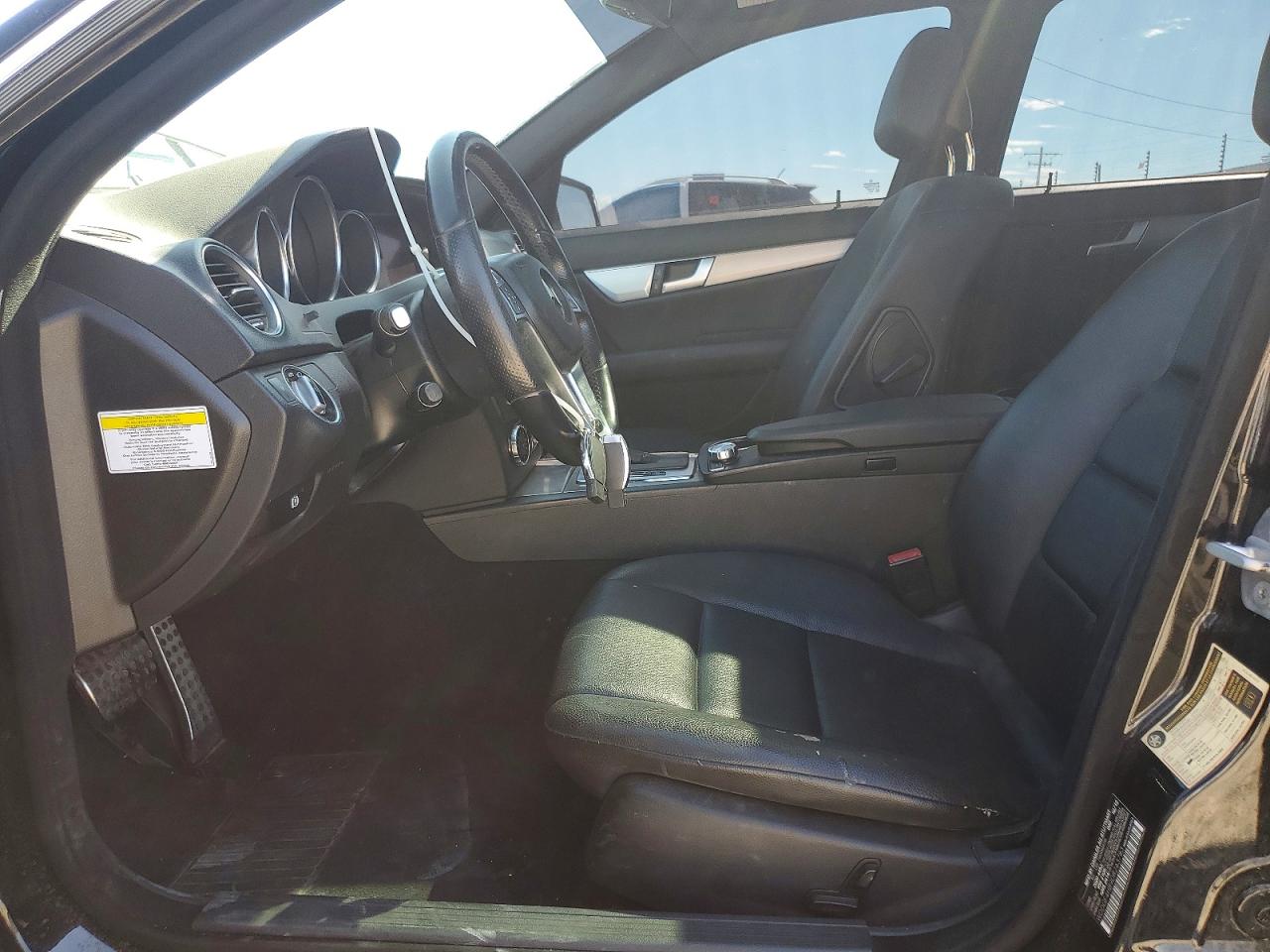 2013 Mercedes-benz C Black vin: WDDGF4HB9DR263783