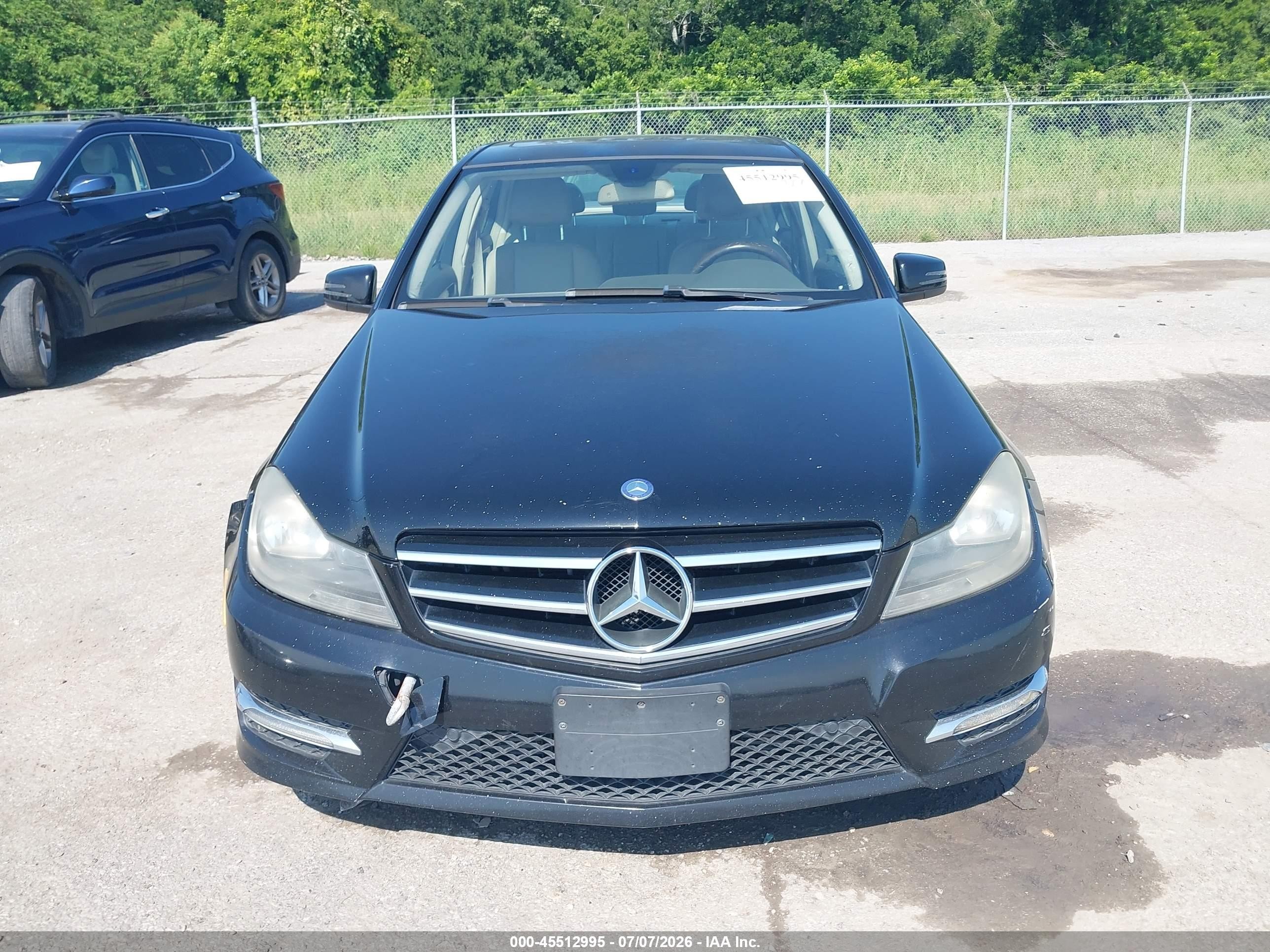 2013 Mercedes-benz C 250 Sport Black vin: WDDGF4HB9DR294287