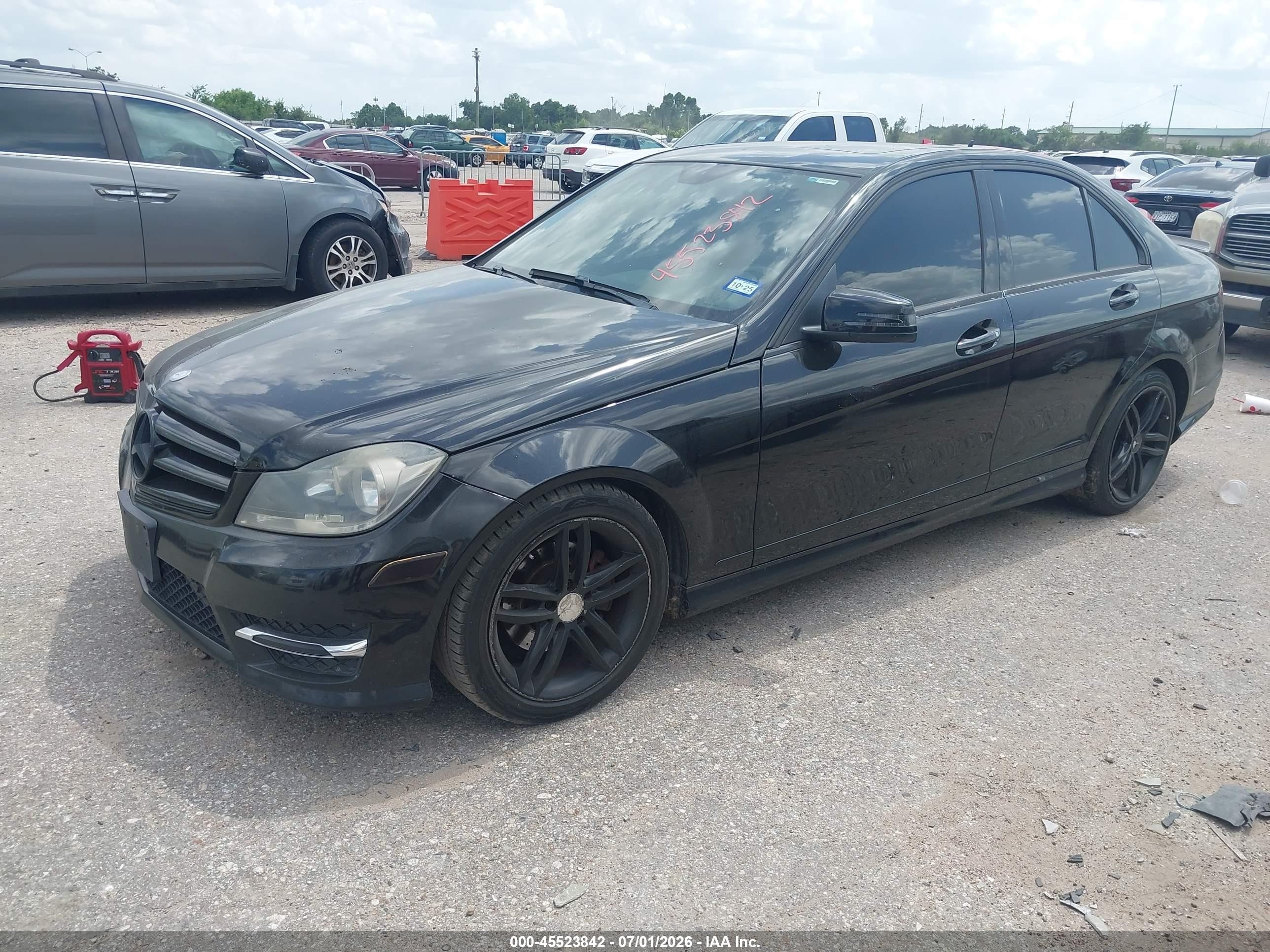 2014 Mercedes-benz C 250 Sport Black vin: WDDGF4HB9EA938113