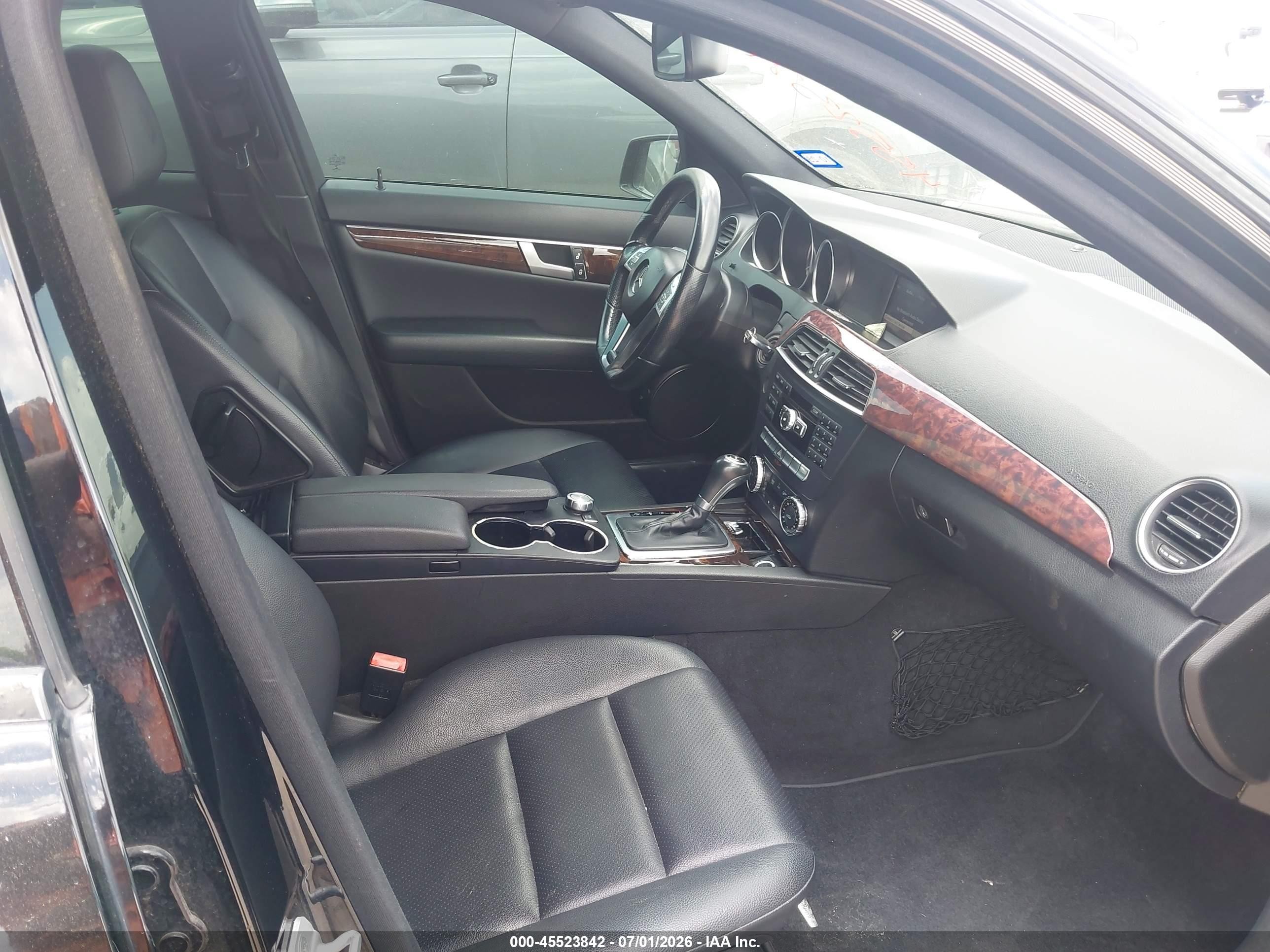 2014 Mercedes-benz C 250 Sport Black vin: WDDGF4HB9EA938113