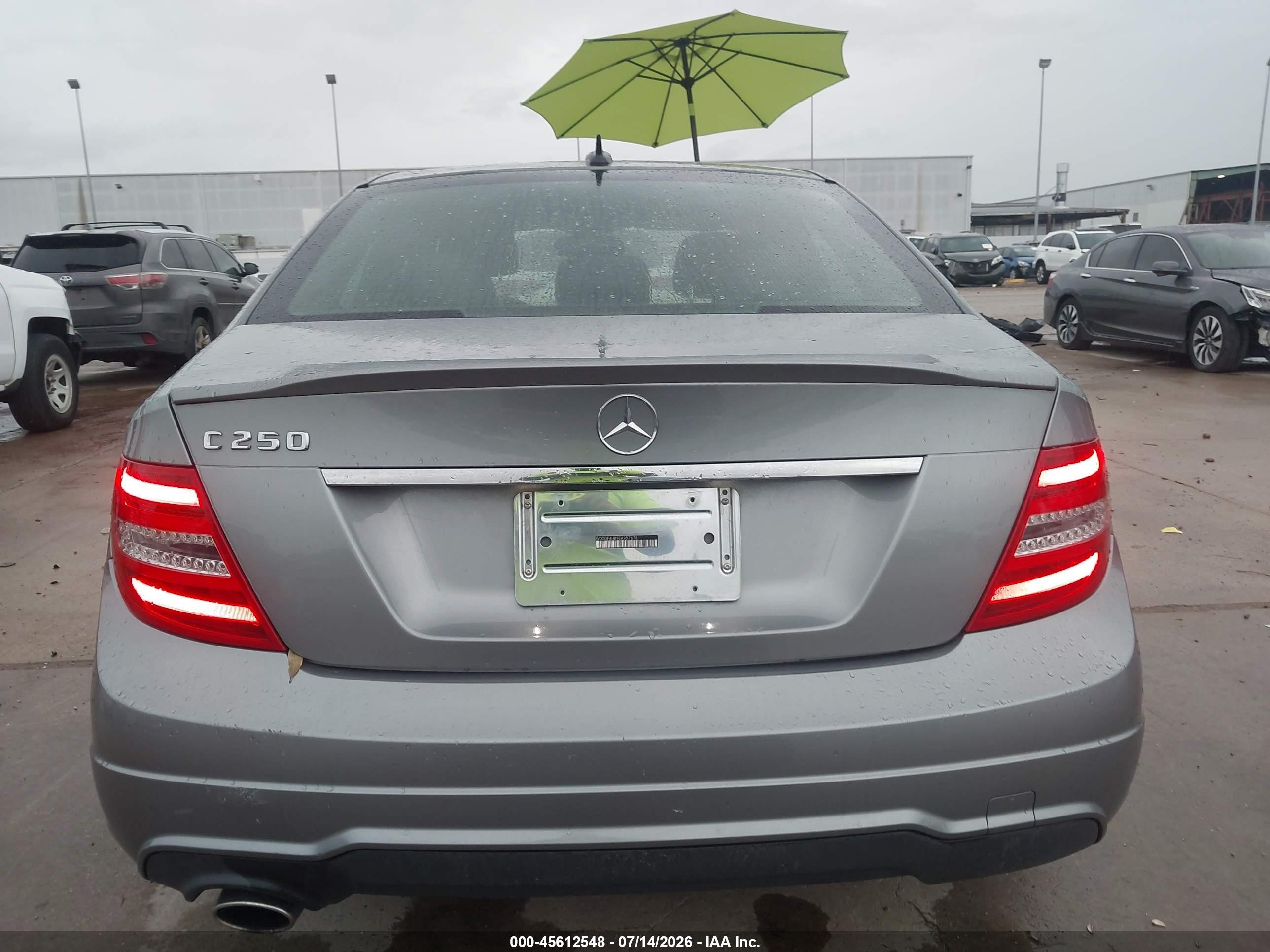2014 Mercedes-benz C 250 Sport Gray vin: WDDGF4HB9EA957678