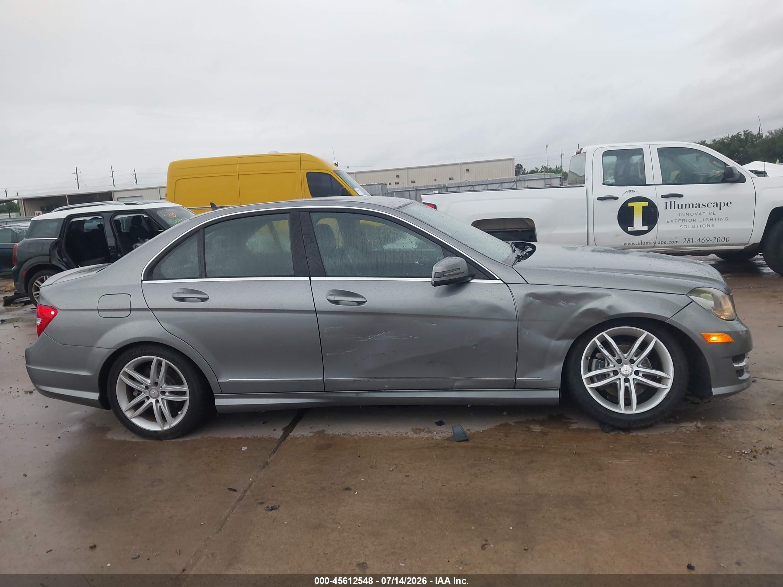 2014 Mercedes-benz C 250 Sport Gray vin: WDDGF4HB9EA957678