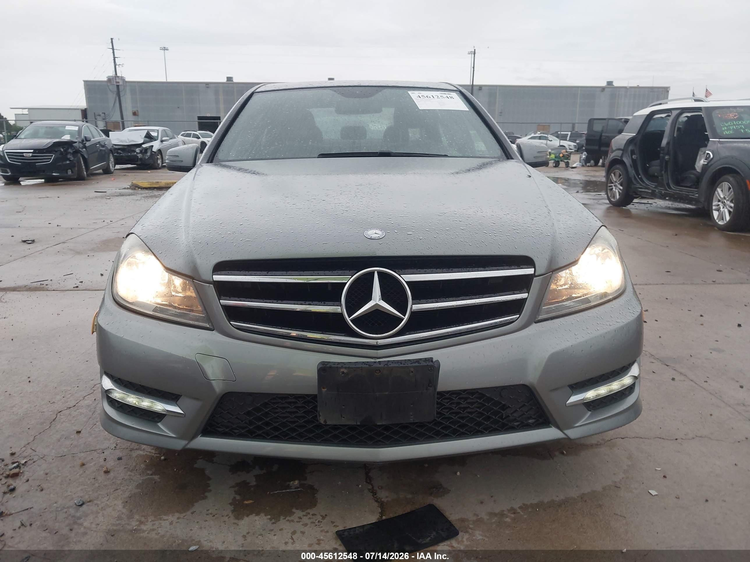 2014 Mercedes-benz C 250 Sport Gray vin: WDDGF4HB9EA957678