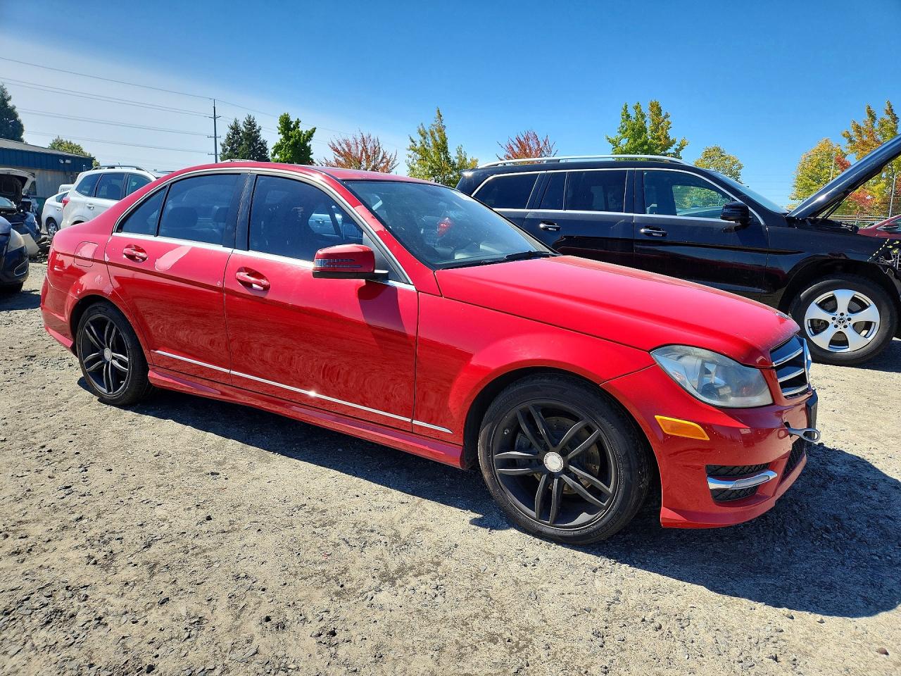 2014 Mercedes-benz C 250 Red vin: WDDGF4HB9EA963027