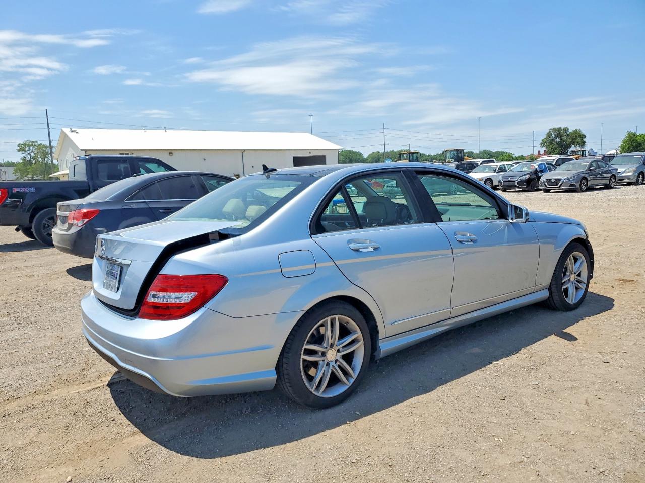 2014 Mercedes-benz C 250 Blue vin: WDDGF4HB9EG167178