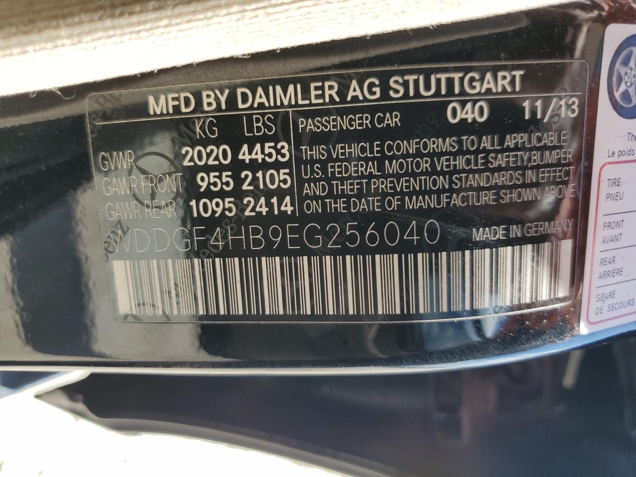 2014 Mercedes-benz C 250 Black vin: WDDGF4HB9EG256040