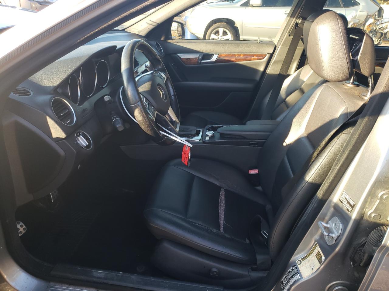 2012 Mercedes-benz C 250 Gray vin: WDDGF4HBXCA606856