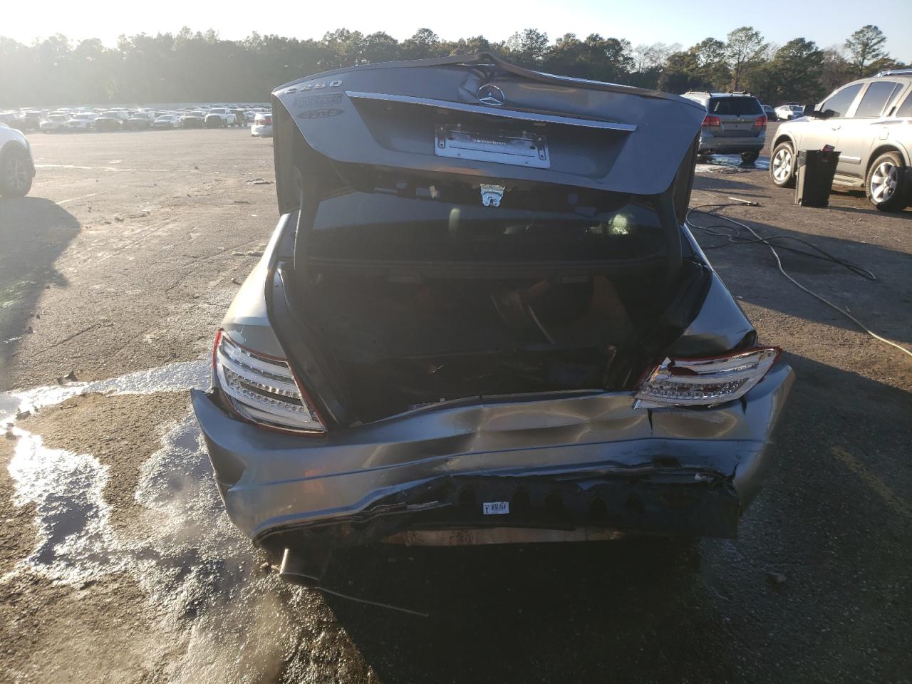 2012 Mercedes-benz C 250 Gray vin: WDDGF4HBXCA606856