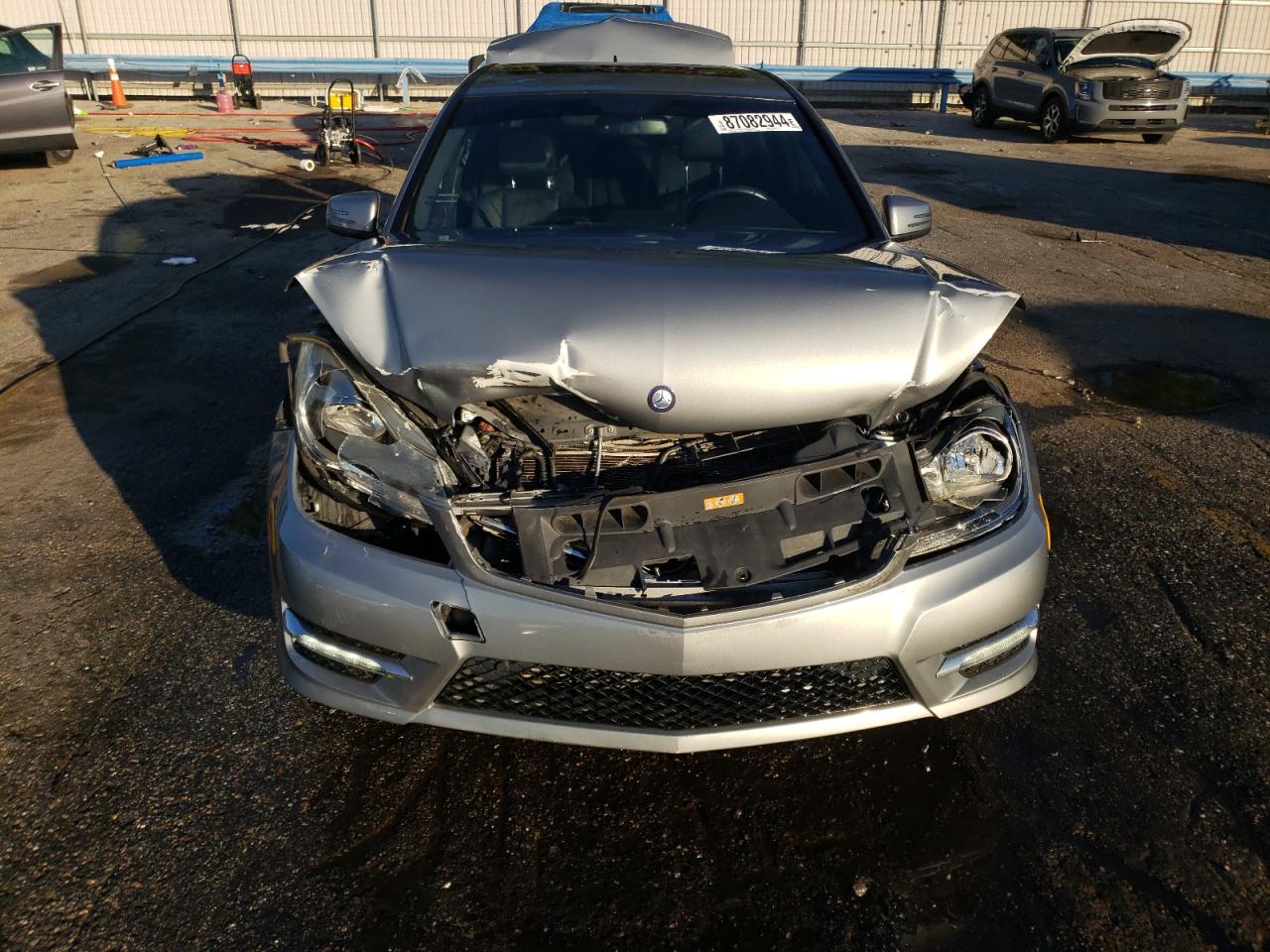 2012 Mercedes-benz C 250 Gray vin: WDDGF4HBXCA606856