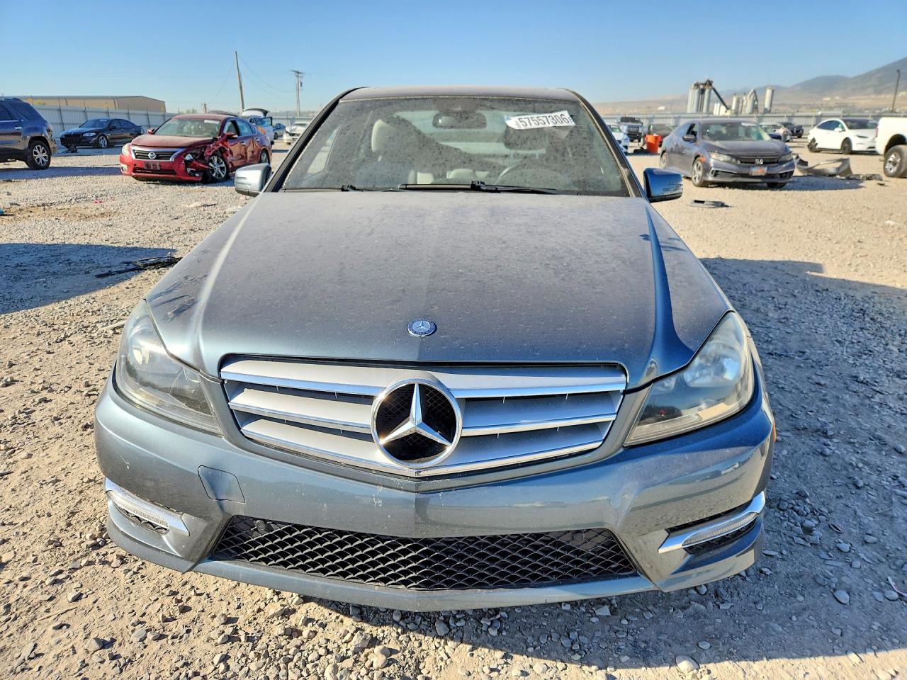 2012 Mercedes-benz C 250 Silver vin: WDDGF4HBXCA607330