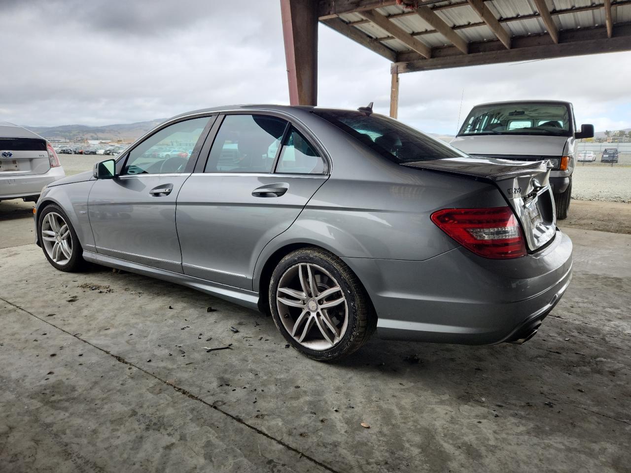 2012 Mercedes-benz C 250 Silver vin: WDDGF4HBXCR205518