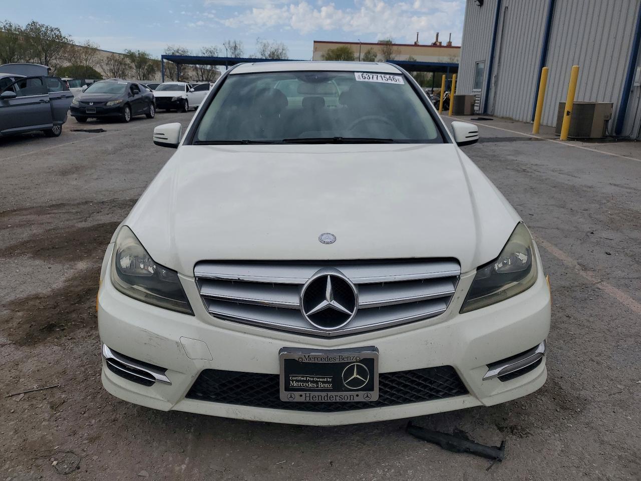 2012 Mercedes-benz C 250 White vin: WDDGF4HBXCR214994
