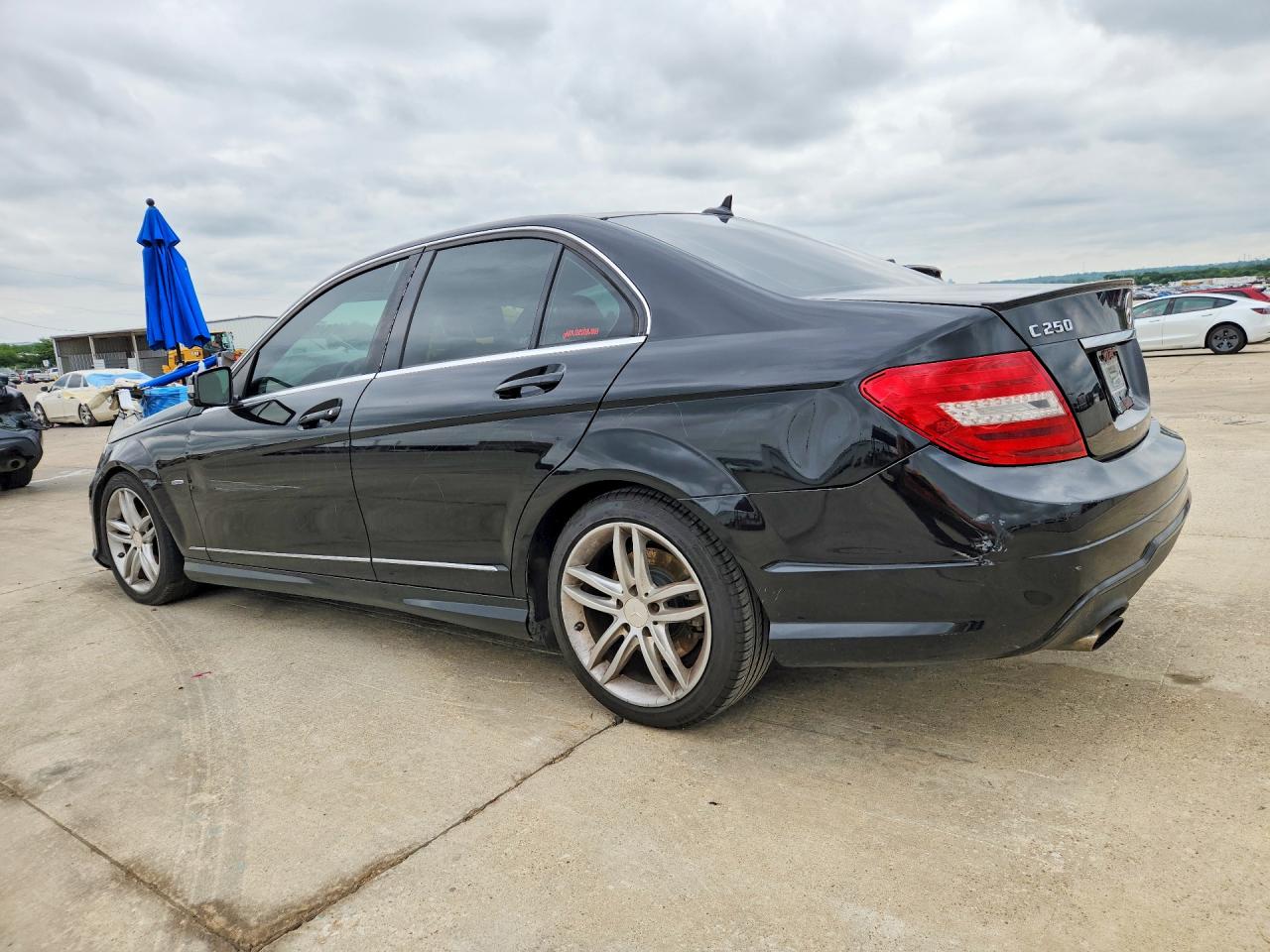 2012 Mercedes-benz C 250 Black vin: WDDGF4HBXCR216874
