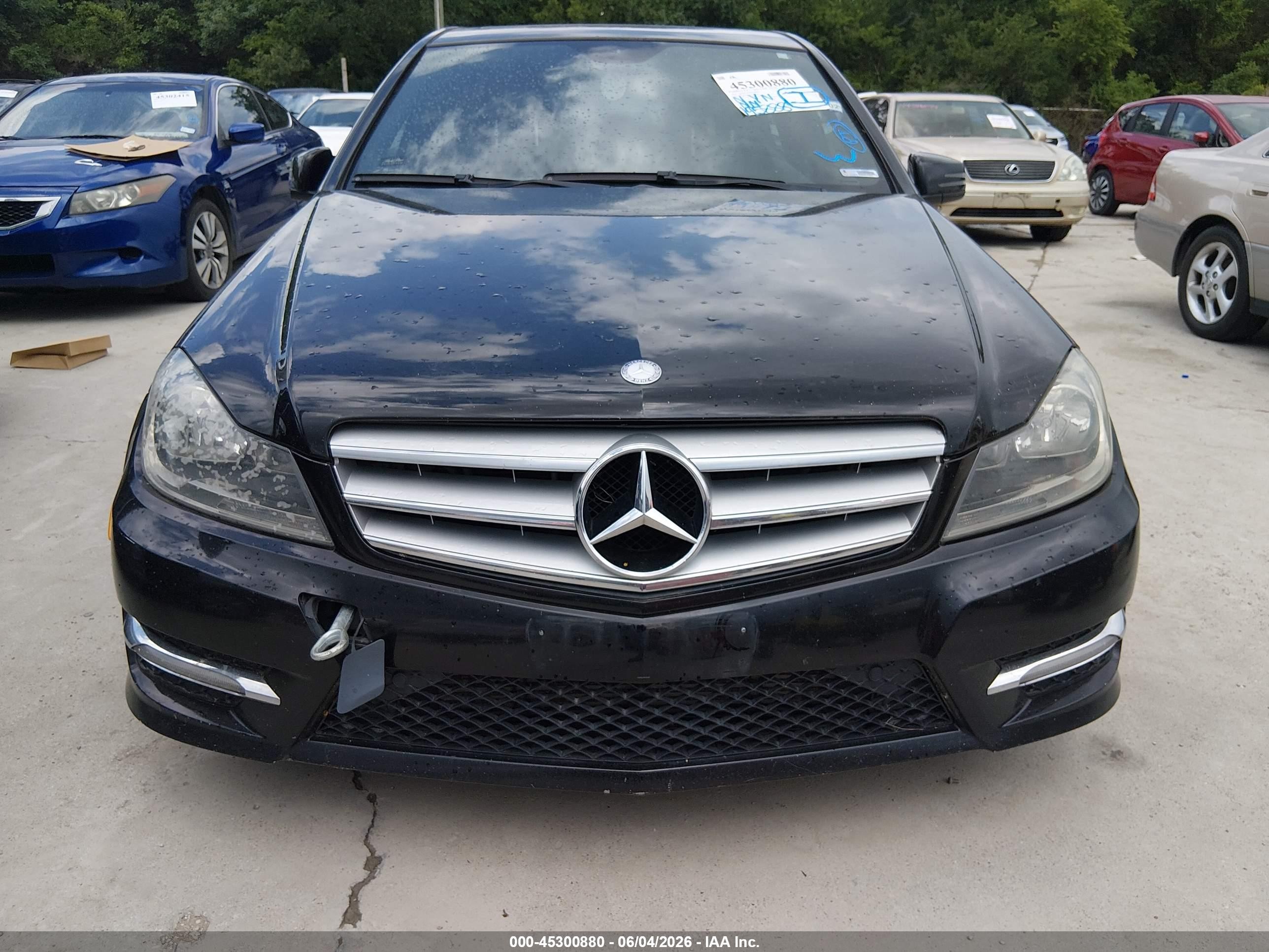 2012 Mercedes-benz C 250 Sport Black vin: WDDGF4HBXCR221850