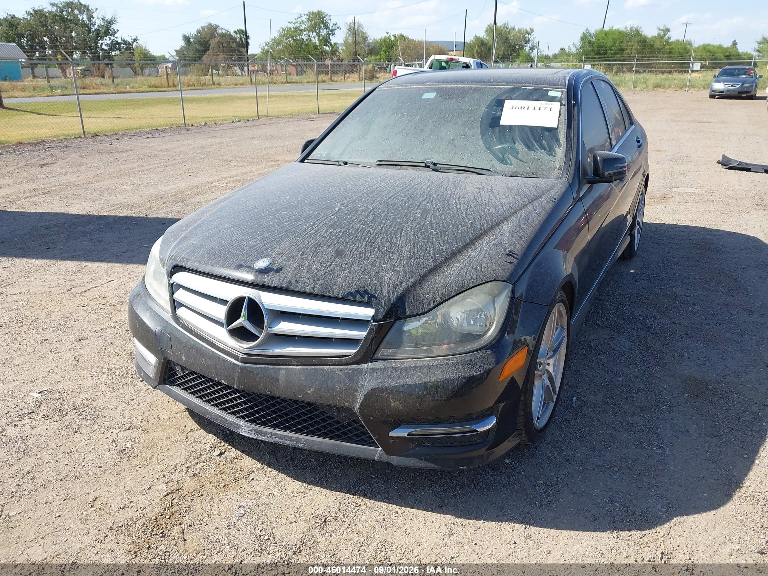 2013 Mercedes-benz C 250 Sport Black vin: WDDGF4HBXDA775955
