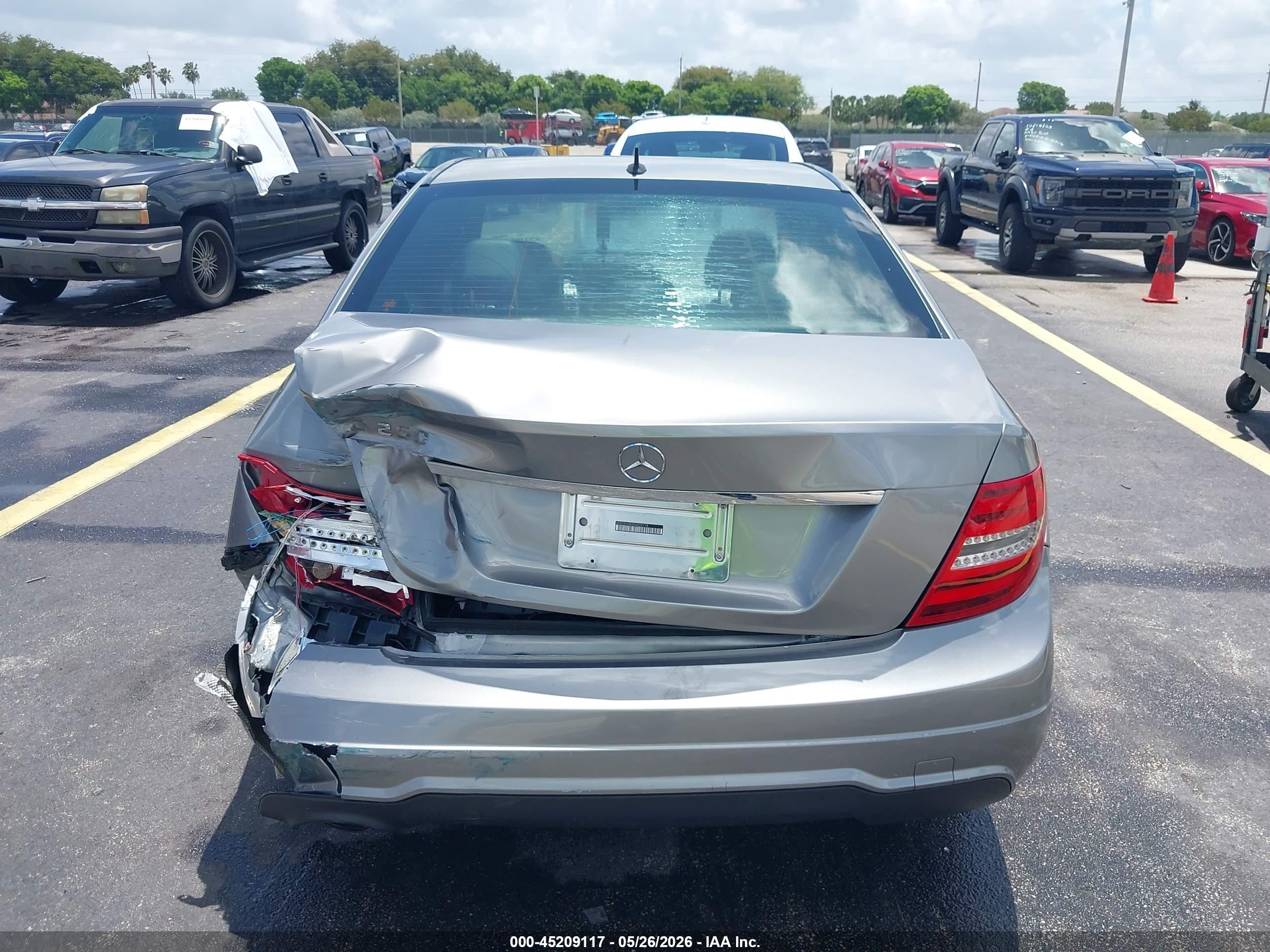 2013 Mercedes-benz C 250 Sport Gray vin: WDDGF4HBXDA828718