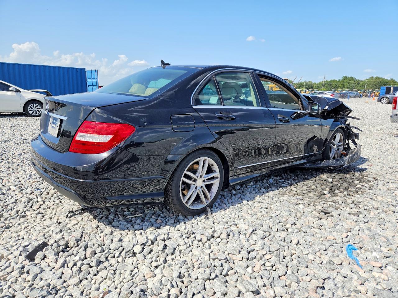 2013 Mercedes-benz C 250 Black vin: WDDGF4HBXDG101799