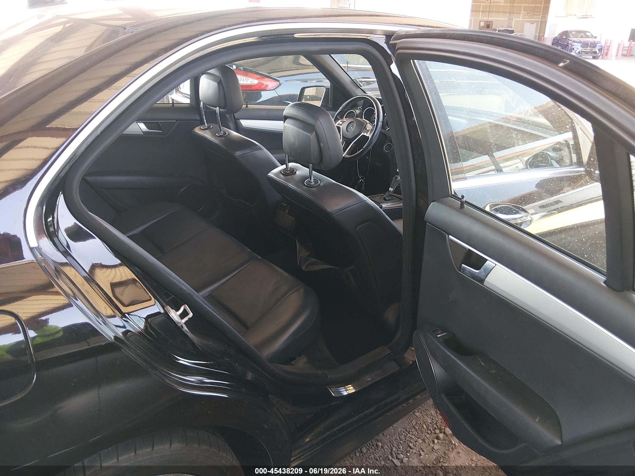 2013 Mercedes-benz C 250 Sport Black vin: WDDGF4HBXDR241744