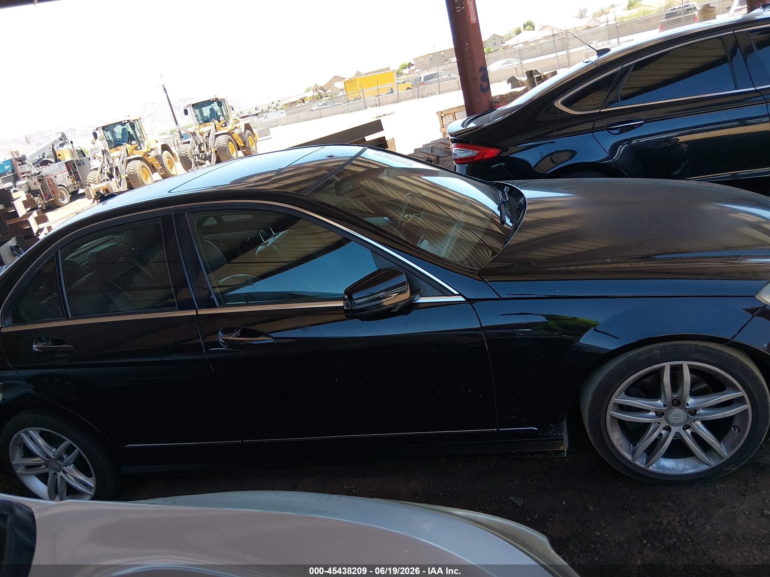 2013 Mercedes-benz C 250 Sport Black vin: WDDGF4HBXDR241744