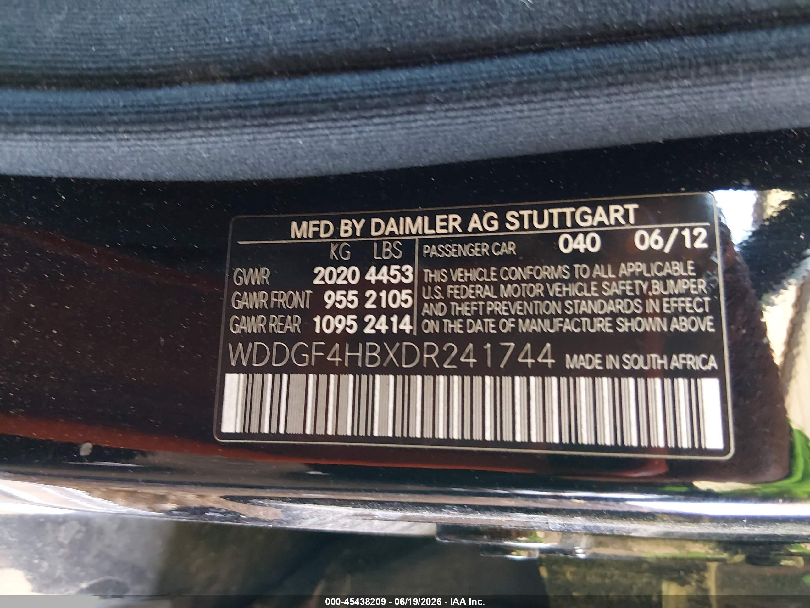 2013 Mercedes-benz C 250 Sport Black vin: WDDGF4HBXDR241744
