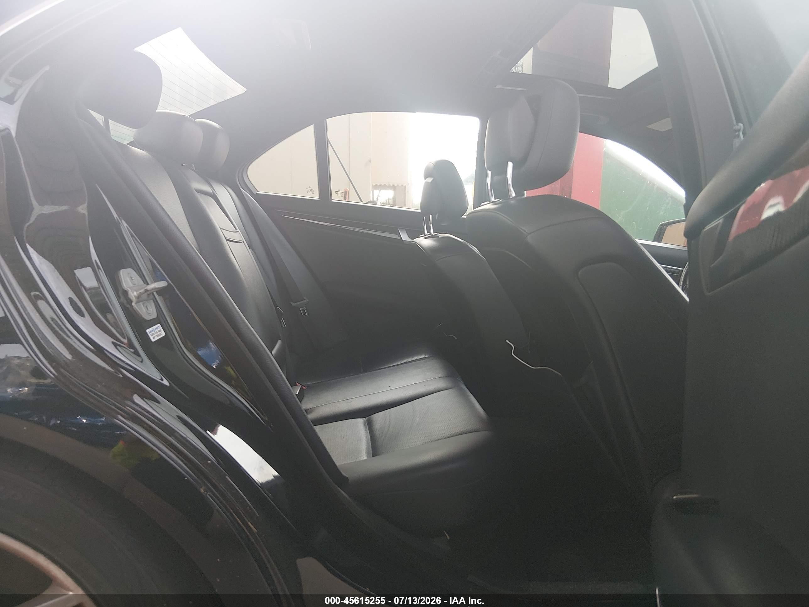 2013 Mercedes-benz C 250 Sport Black vin: WDDGF4HBXDR269981