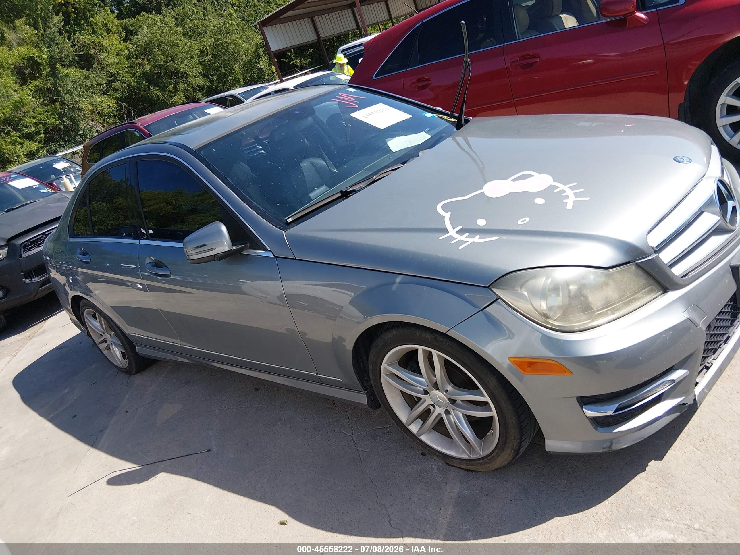 2013 Mercedes-benz C 250 Sport Silver vin: WDDGF4HBXDR273321