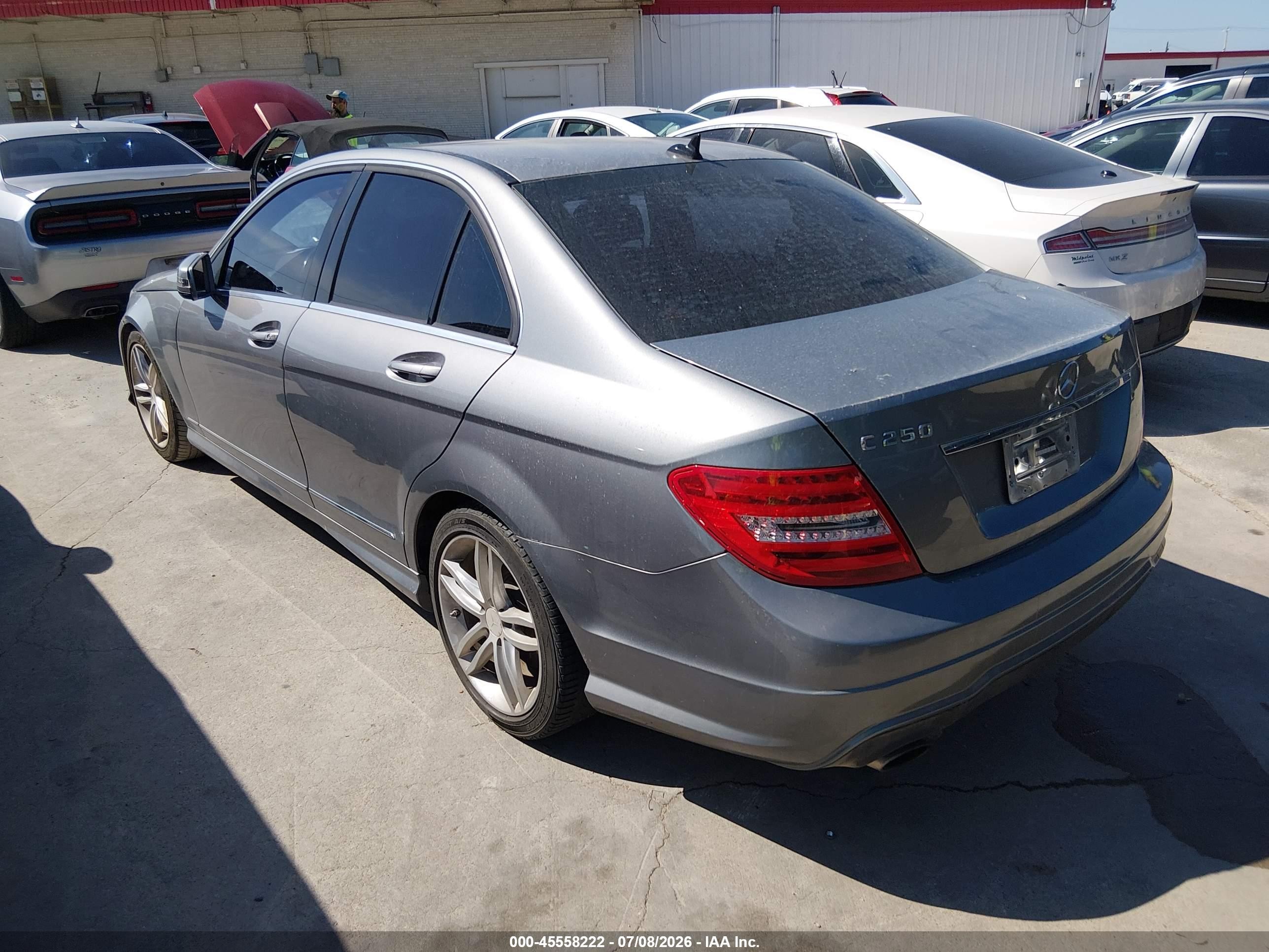 2013 Mercedes-benz C 250 Sport Silver vin: WDDGF4HBXDR273321
