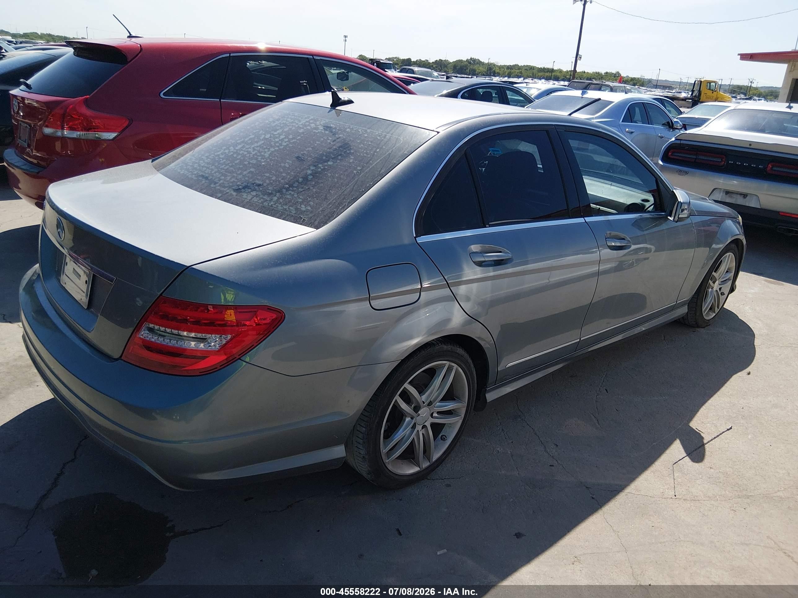 2013 Mercedes-benz C 250 Sport Silver vin: WDDGF4HBXDR273321