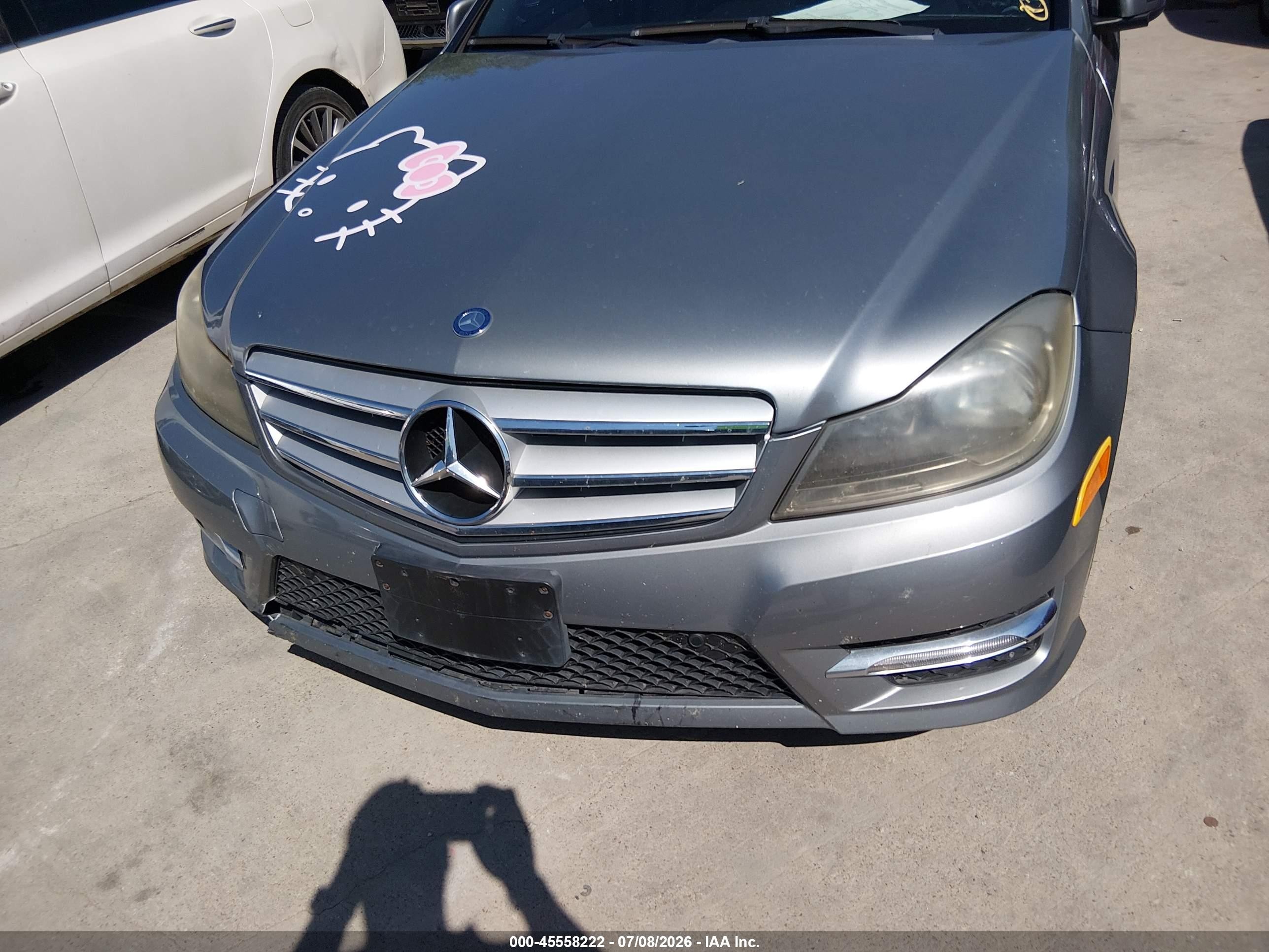2013 Mercedes-benz C 250 Sport Silver vin: WDDGF4HBXDR273321