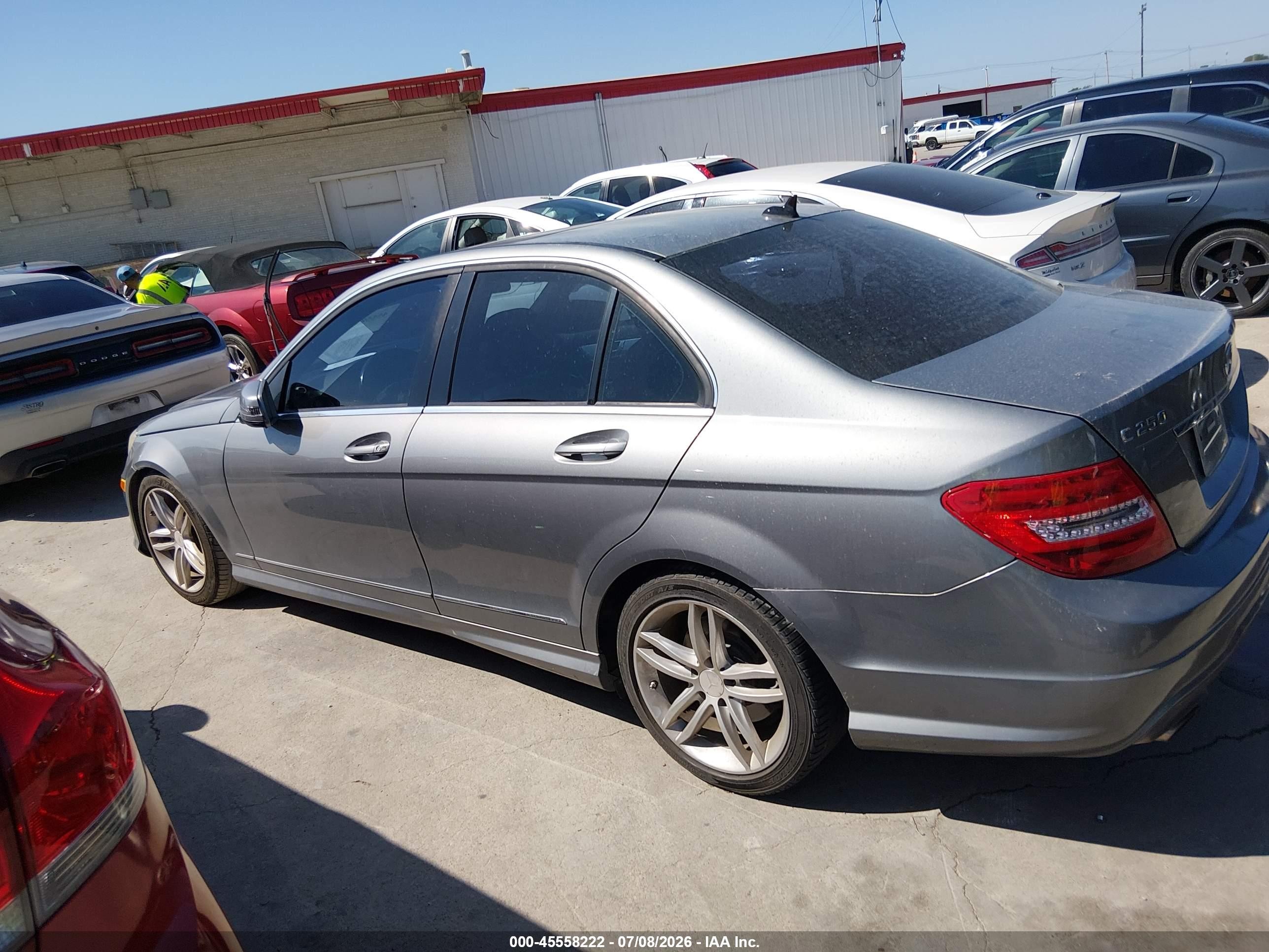 2013 Mercedes-benz C 250 Sport Silver vin: WDDGF4HBXDR273321
