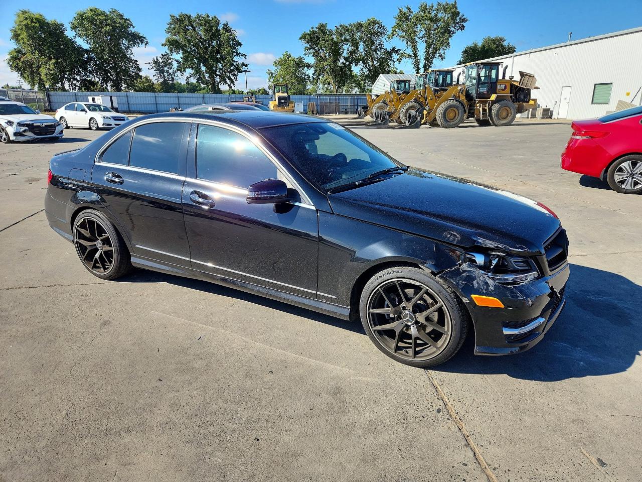 2014 Mercedes-benz C 250 Black vin: WDDGF4HBXEA902687