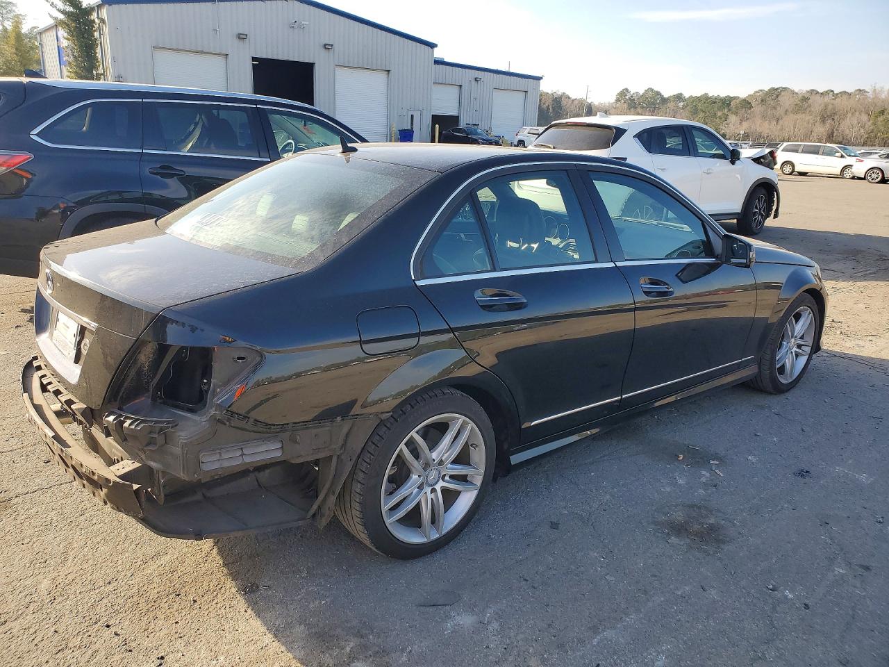 2014 Mercedes-benz C 250 Black vin: WDDGF4HBXEA932093