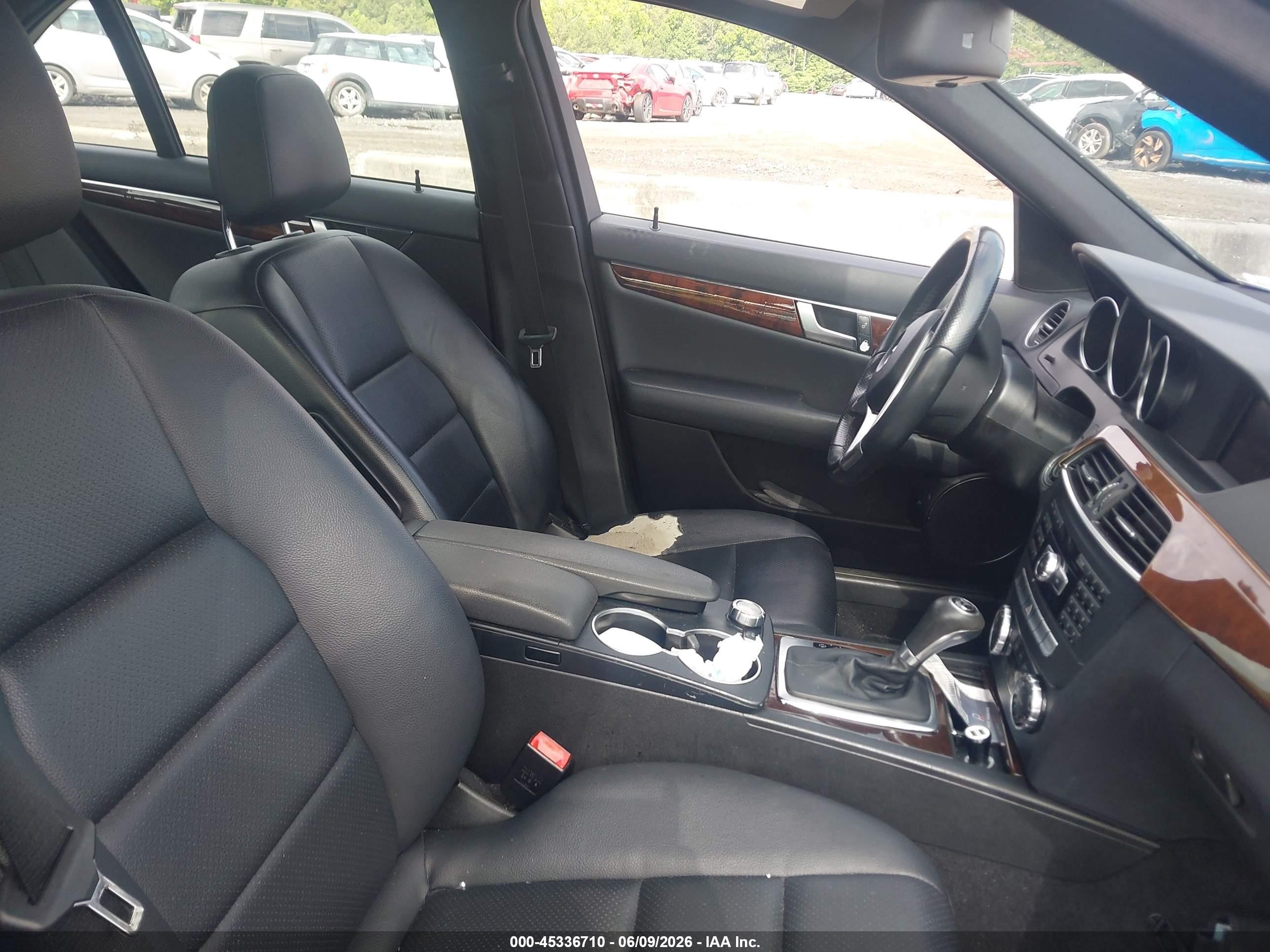 2014 Mercedes-benz C 250 Sport Black vin: WDDGF4HBXEA949797