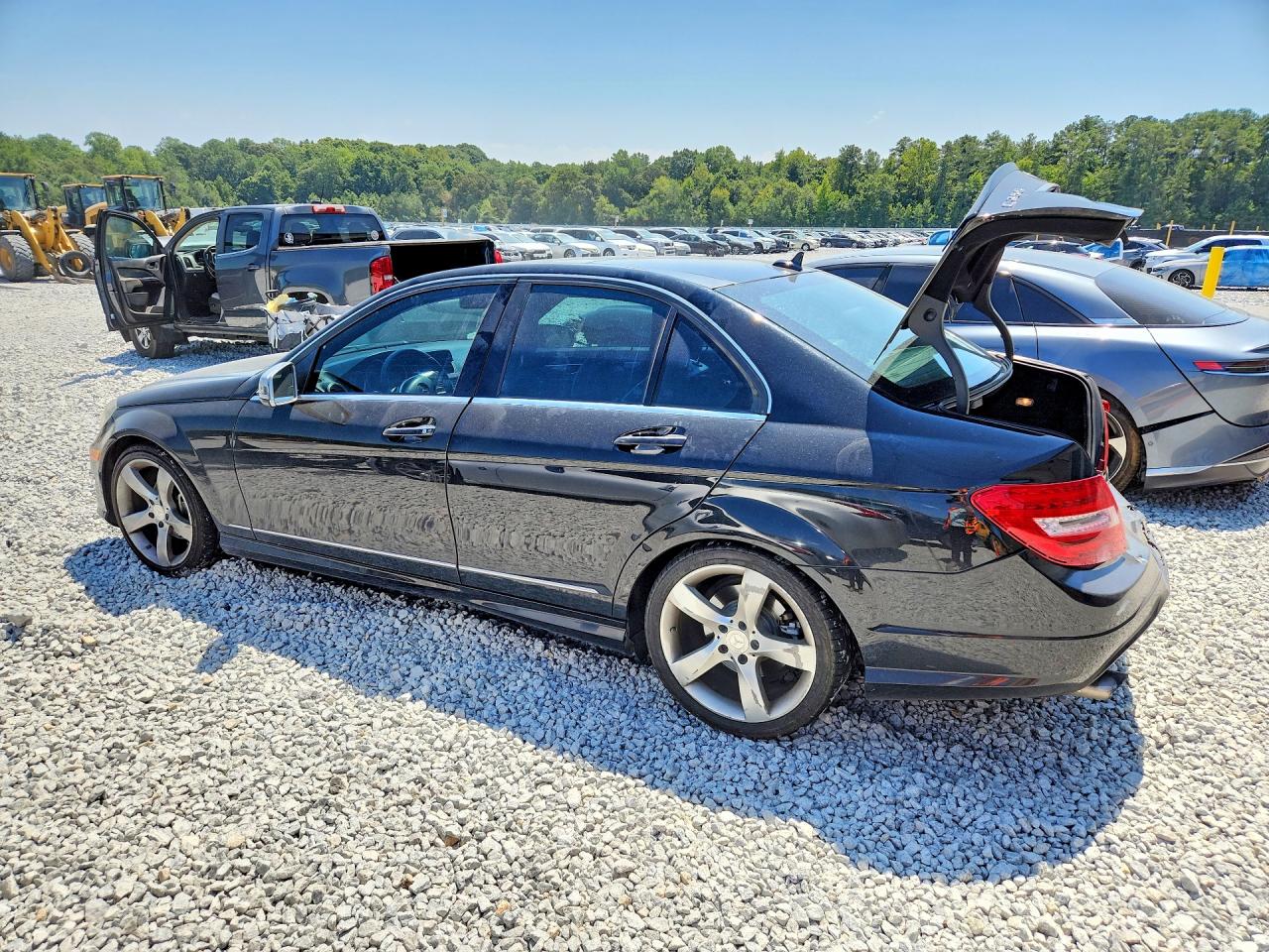 2014 Mercedes-benz C 250 Black vin: WDDGF4HBXEA965093