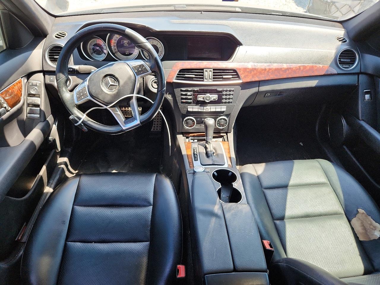2014 Mercedes-benz C 250 Black vin: WDDGF4HBXEA965093