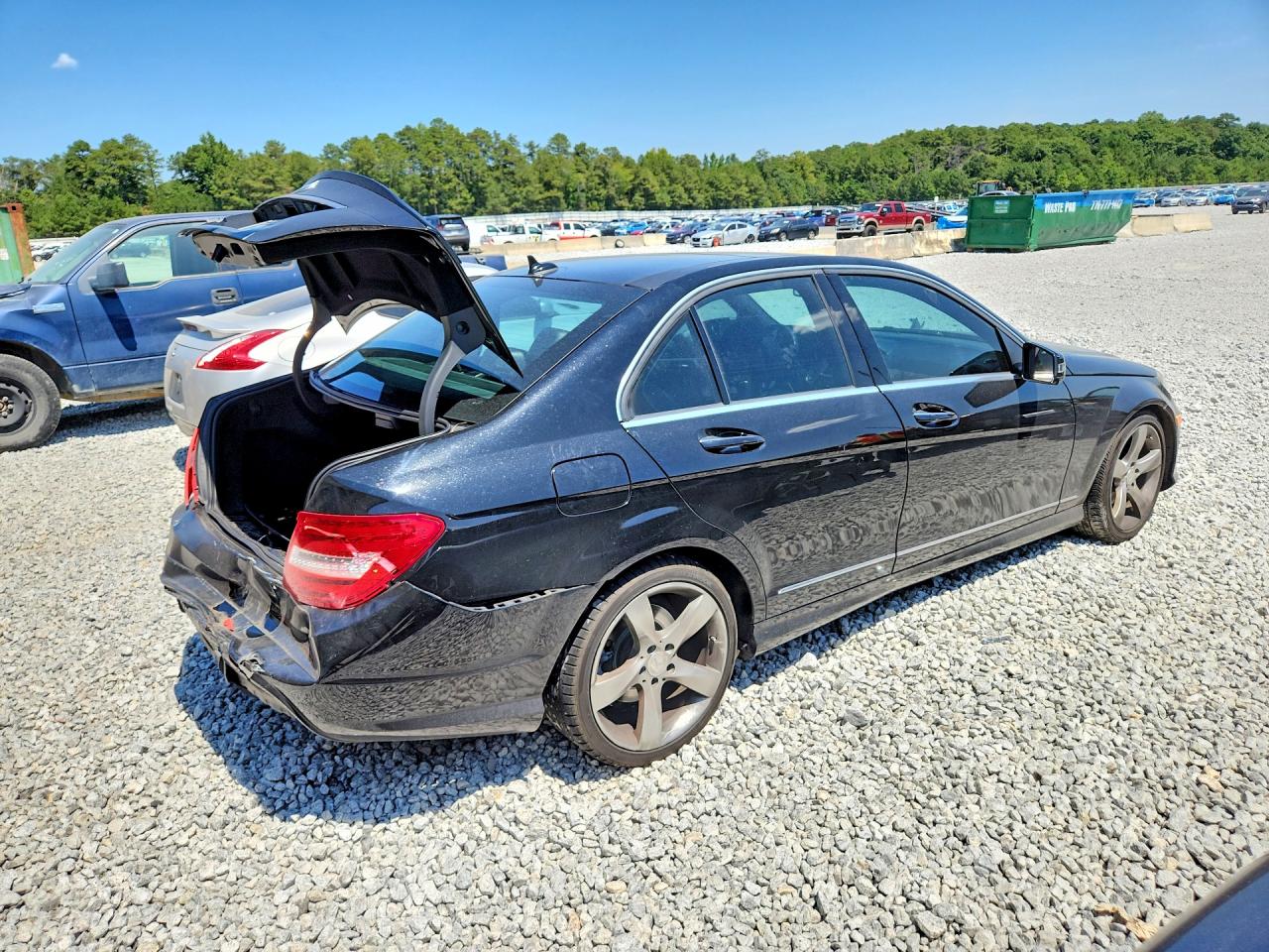 2014 Mercedes-benz C 250 Black vin: WDDGF4HBXEA965093
