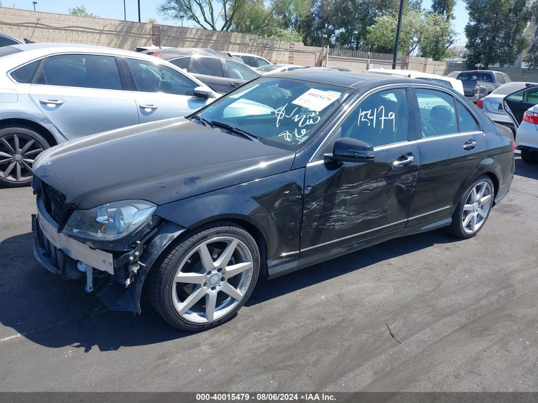 2014 Mercedes-benz C 250 Luxury/sport Black vin: WDDGF4HBXEA965191