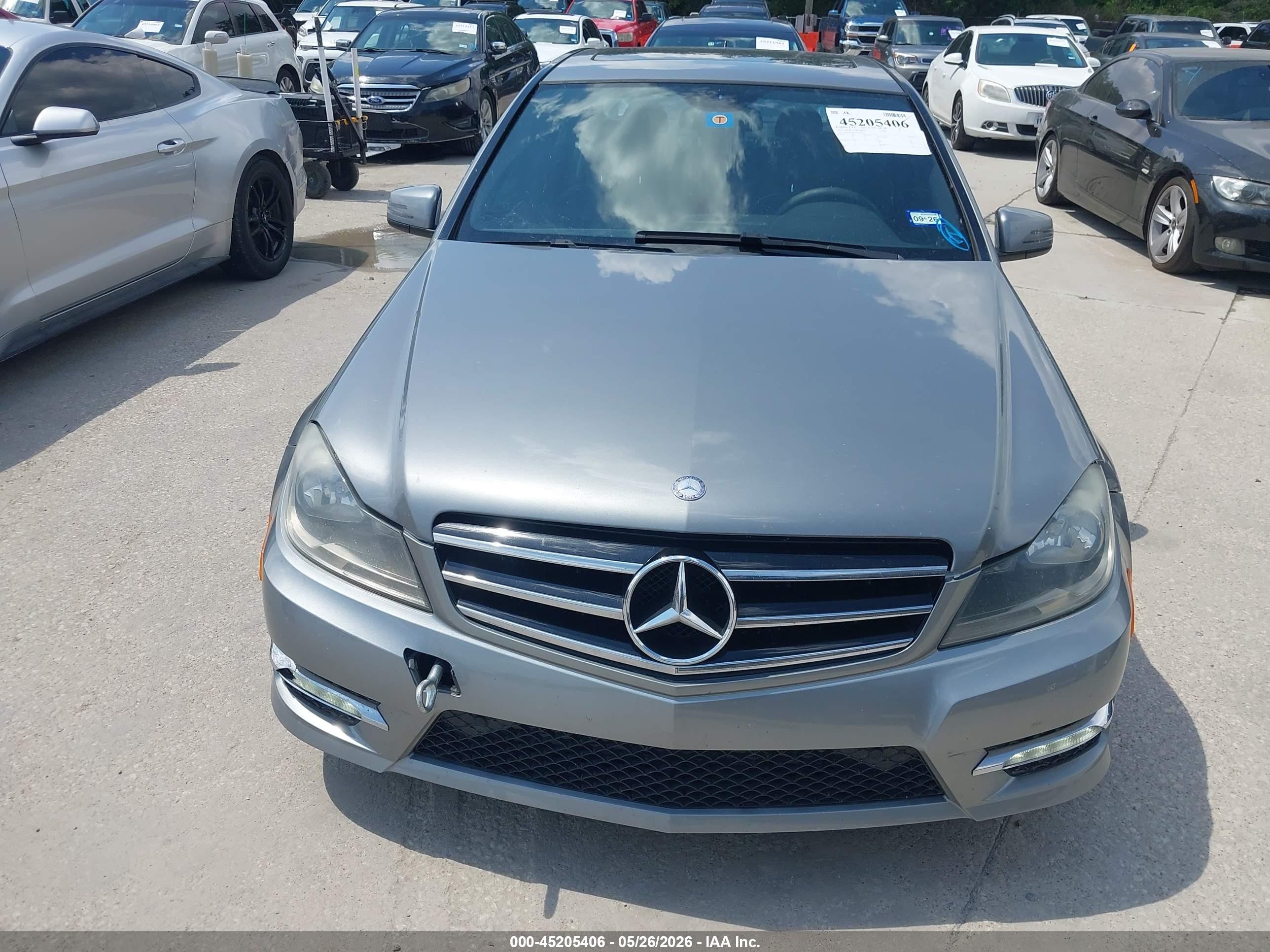2014 Mercedes-benz C 250 Sport Silver vin: WDDGF4HBXEG216565