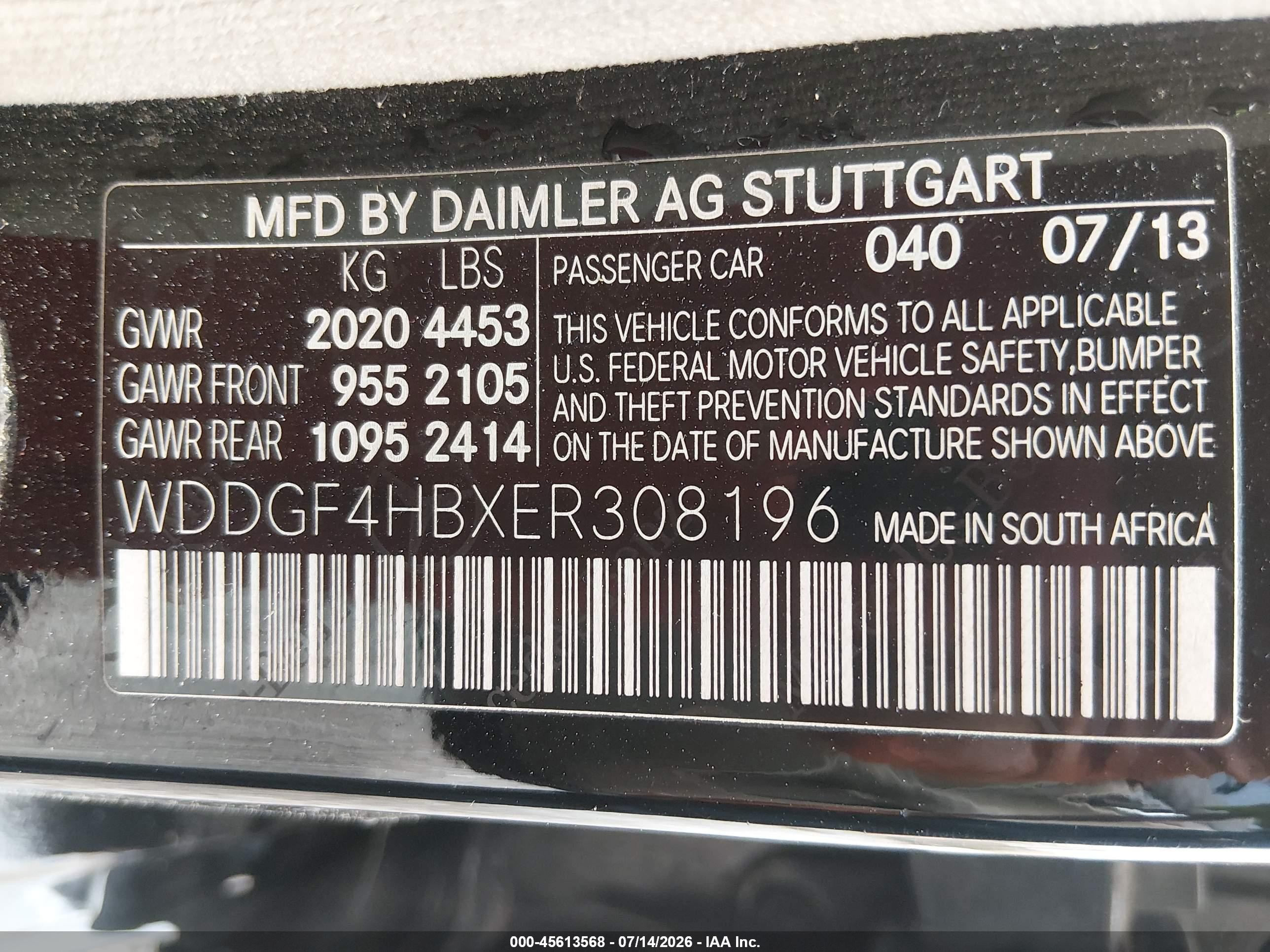 2014 Mercedes-benz C 250 Luxury Black vin: WDDGF4HBXER308196