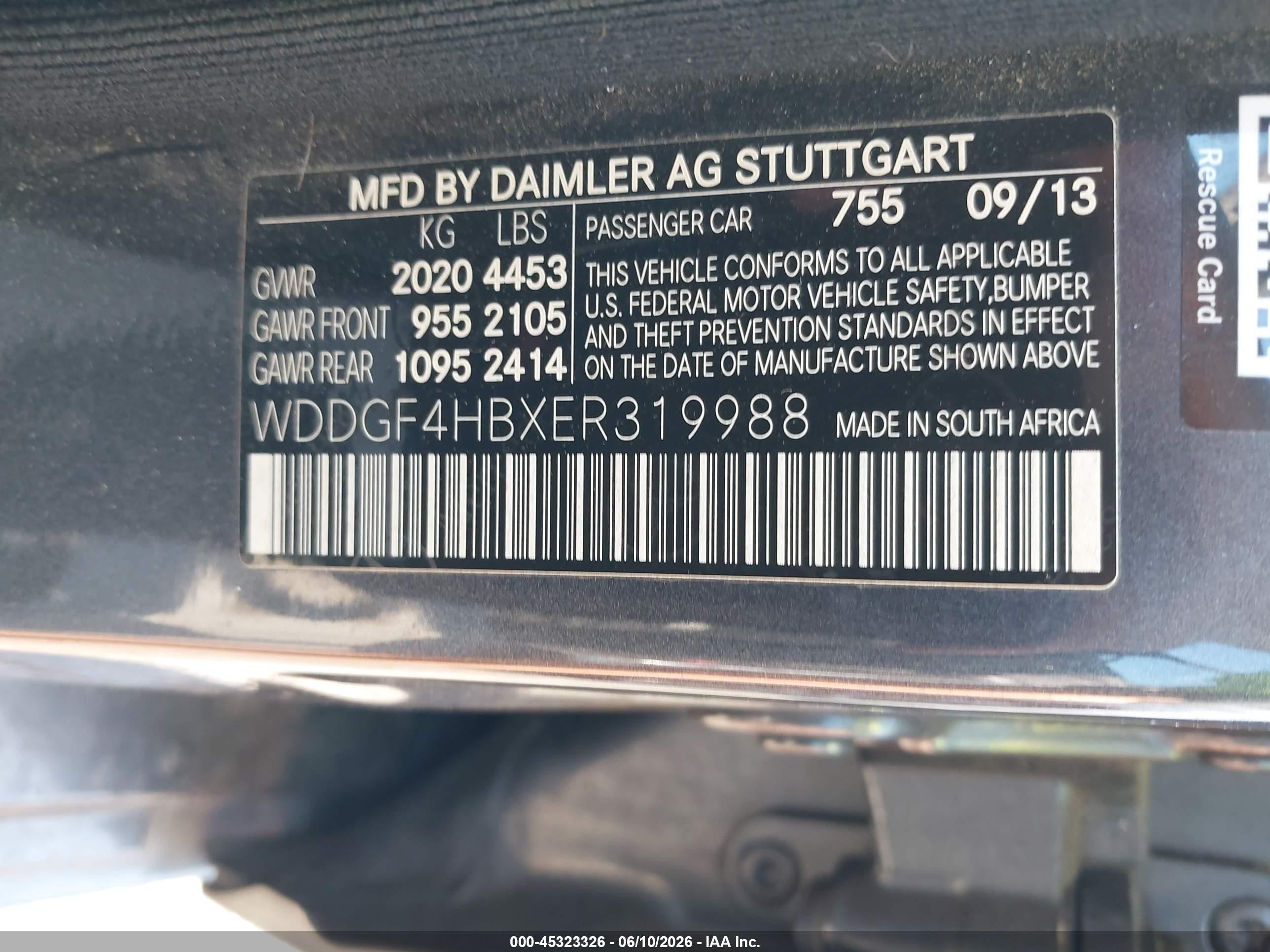2014 Mercedes-benz C 250 Luxury Серый vin: WDDGF4HBXER319988
