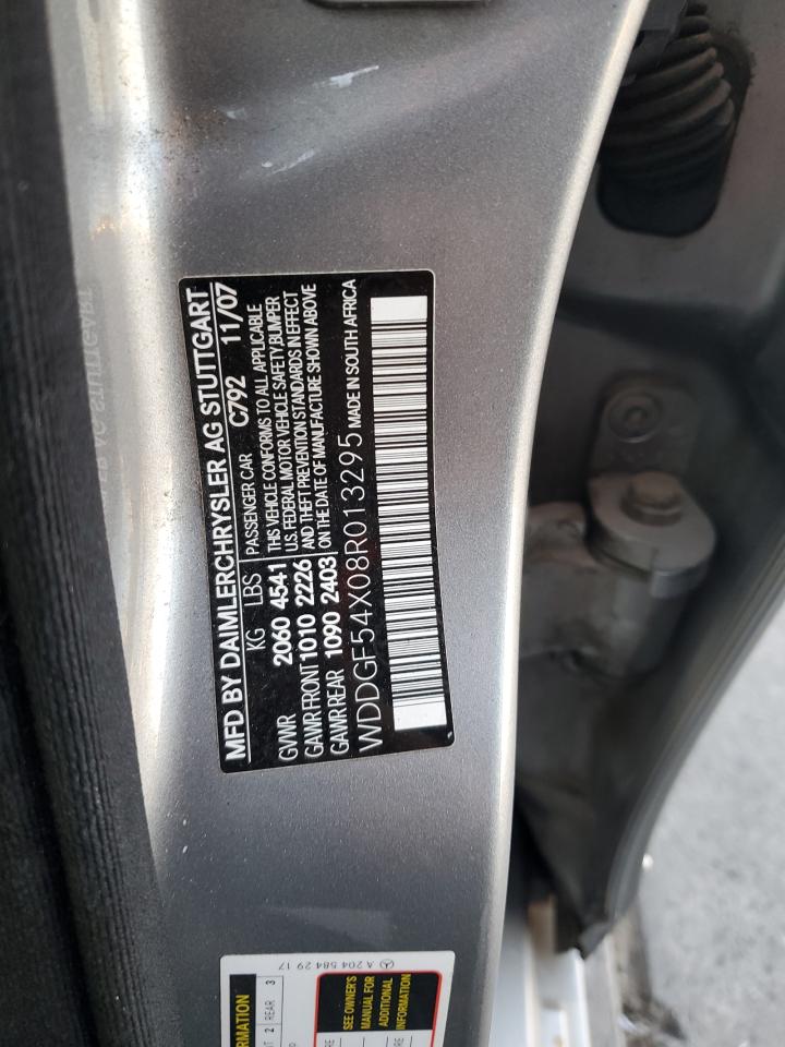 2008 Mercedes-benz C 300 Серебряный vin: WDDGF54X08R013295