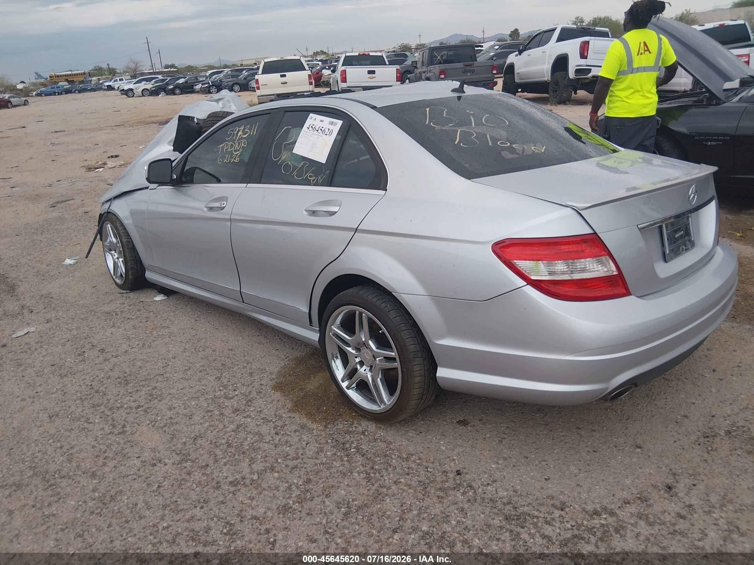 2008 Mercedes-benz C 300 Luxury/sport Silver vin: WDDGF54X08R016245