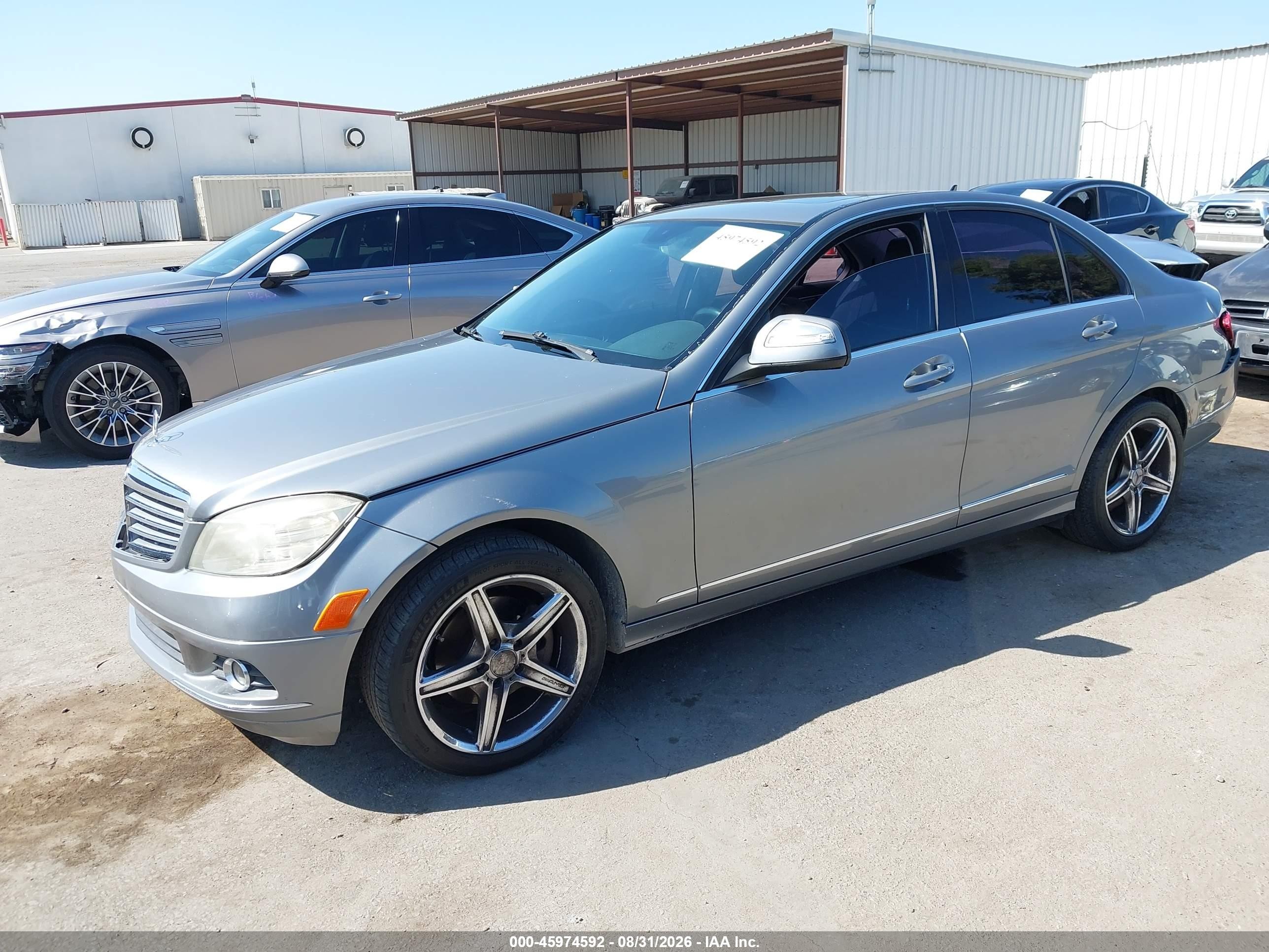 2008 Mercedes-benz C 300 Luxury/sport Silver vin: WDDGF54X18F044914