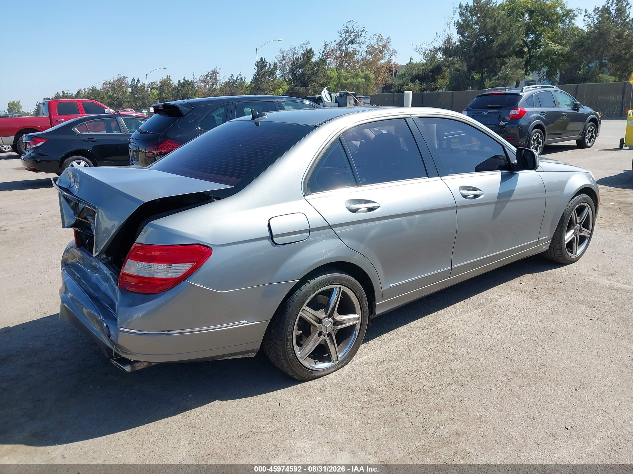 2008 Mercedes-benz C 300 Luxury/sport Silver vin: WDDGF54X18F044914