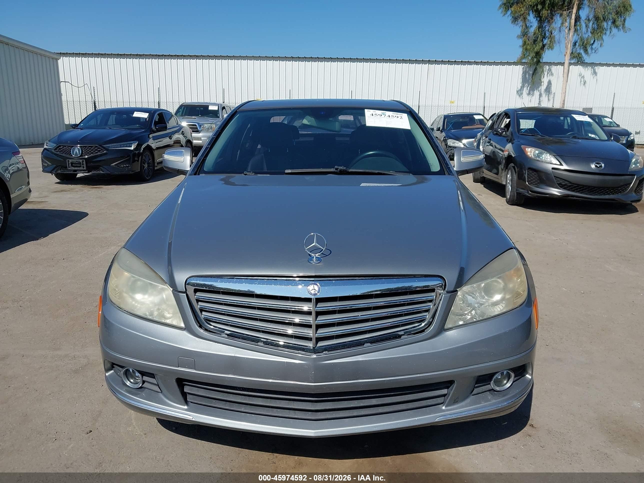 2008 Mercedes-benz C 300 Luxury/sport Silver vin: WDDGF54X18F044914