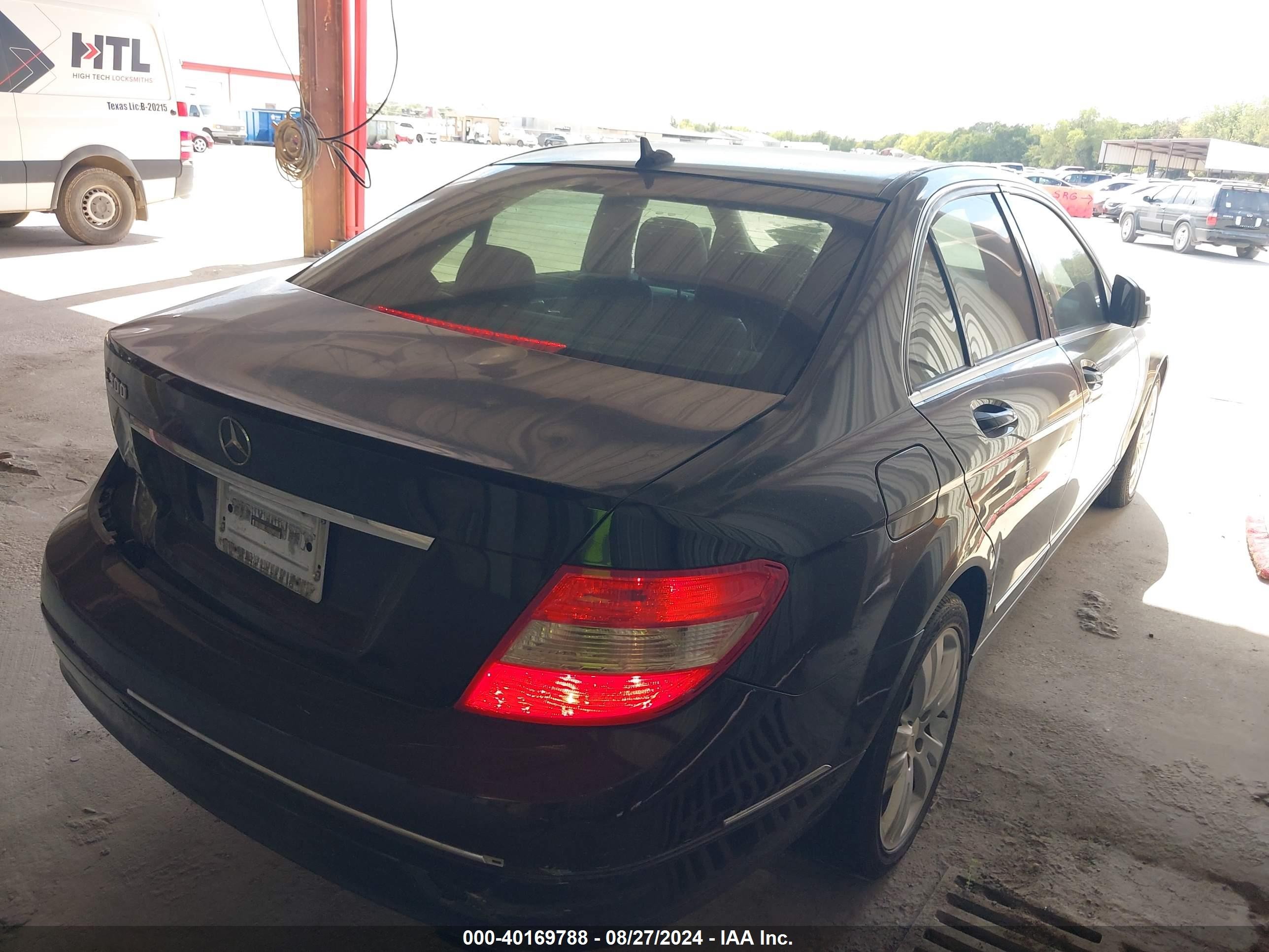2008 Mercedes-benz C 300 Luxury/sport Black vin: WDDGF54X18F056125
